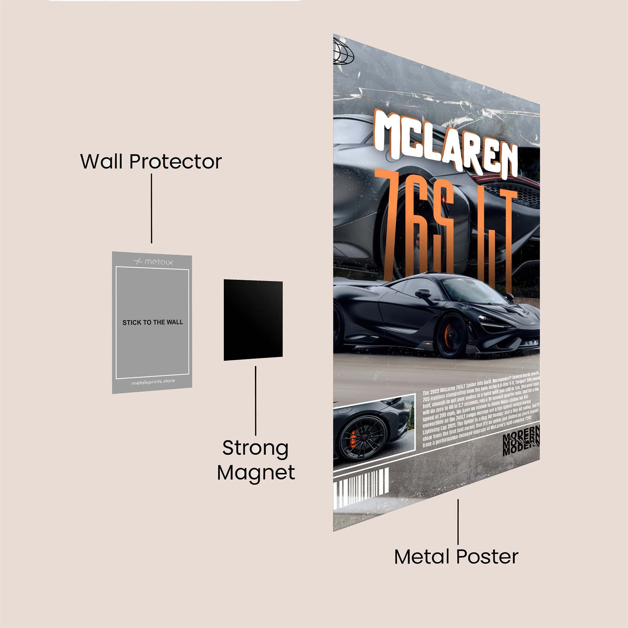 McLaren Majestic Safe Wall Magnetic / M
