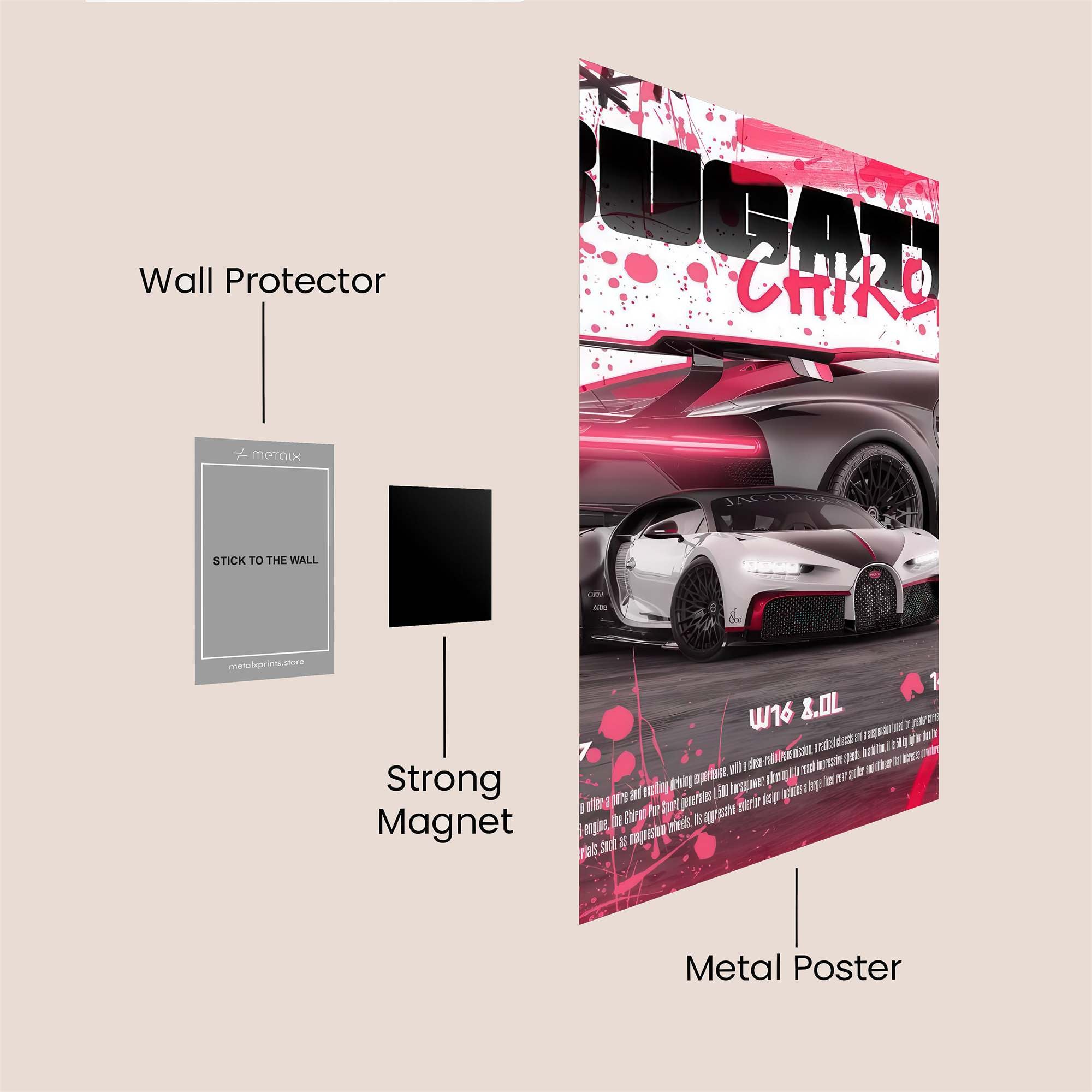 Bugatti Bliss Safe Wall Magnetic / M