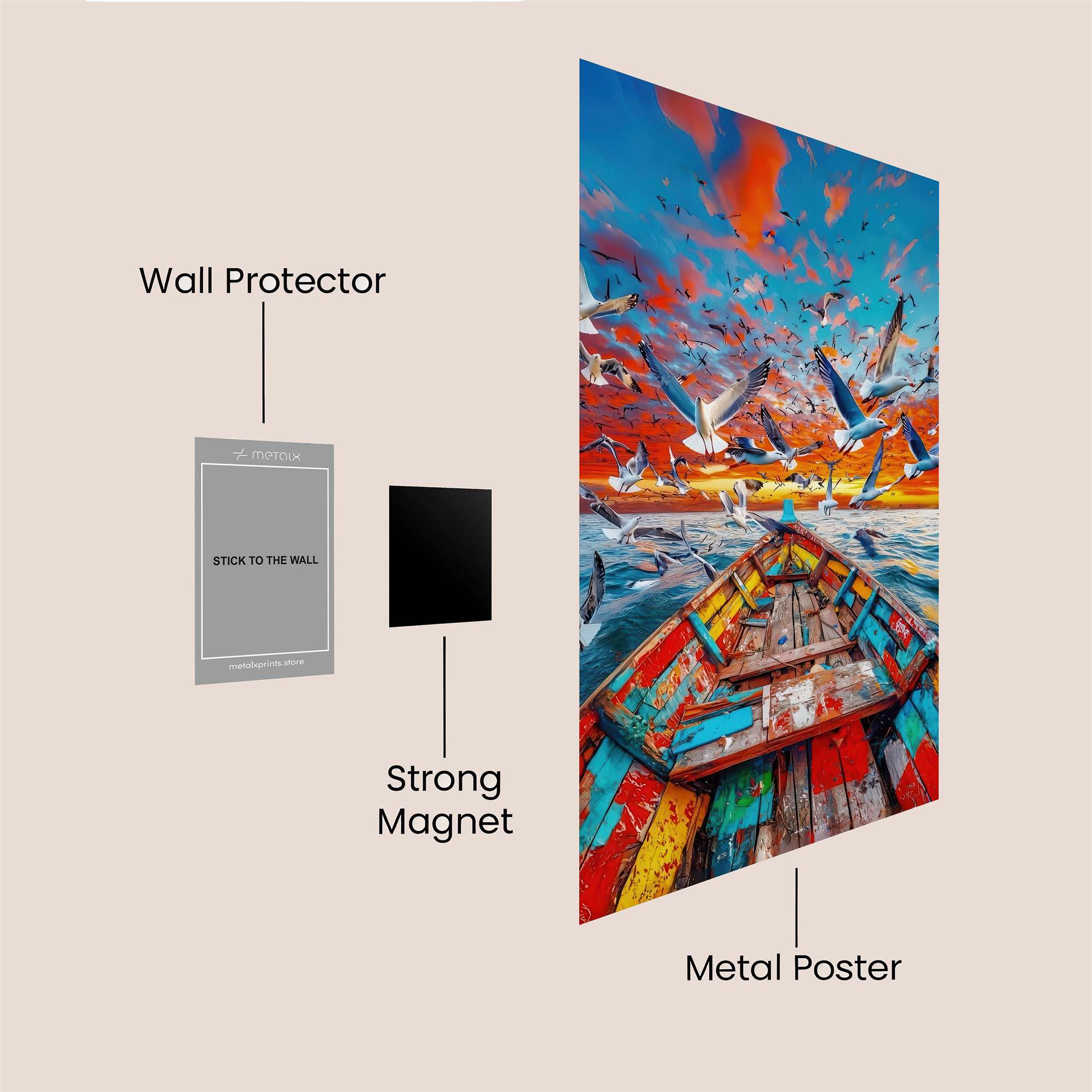 Seagull Serenity Safe Wall Magnetic / M
