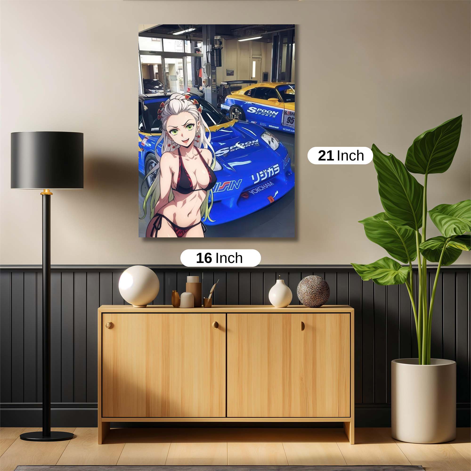 Racing Temptress Safe Wall Magnetic / M