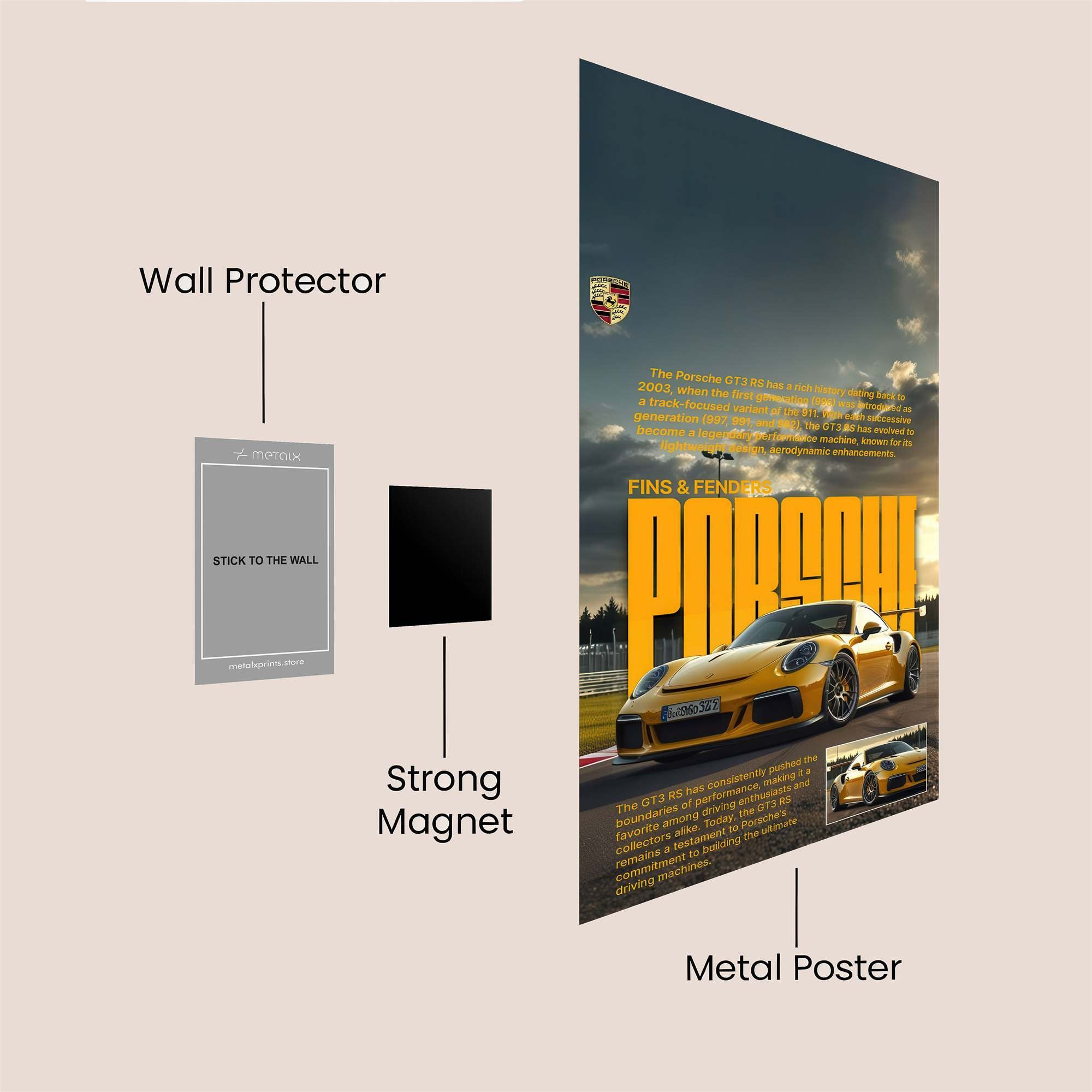 Porsche Passion Safe Wall Magnetic / M