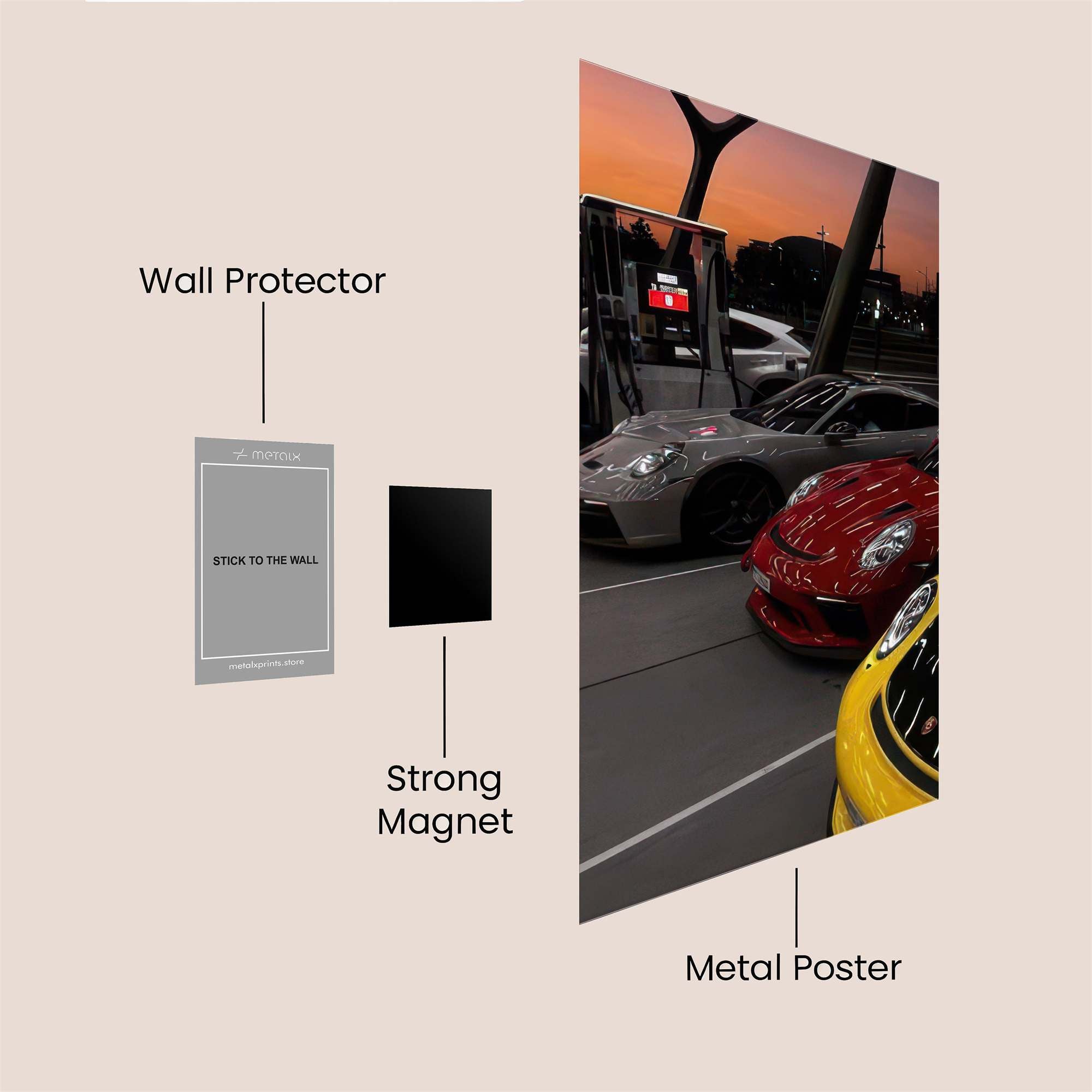 Porsche Serenity Safe Wall Magnetic / M
