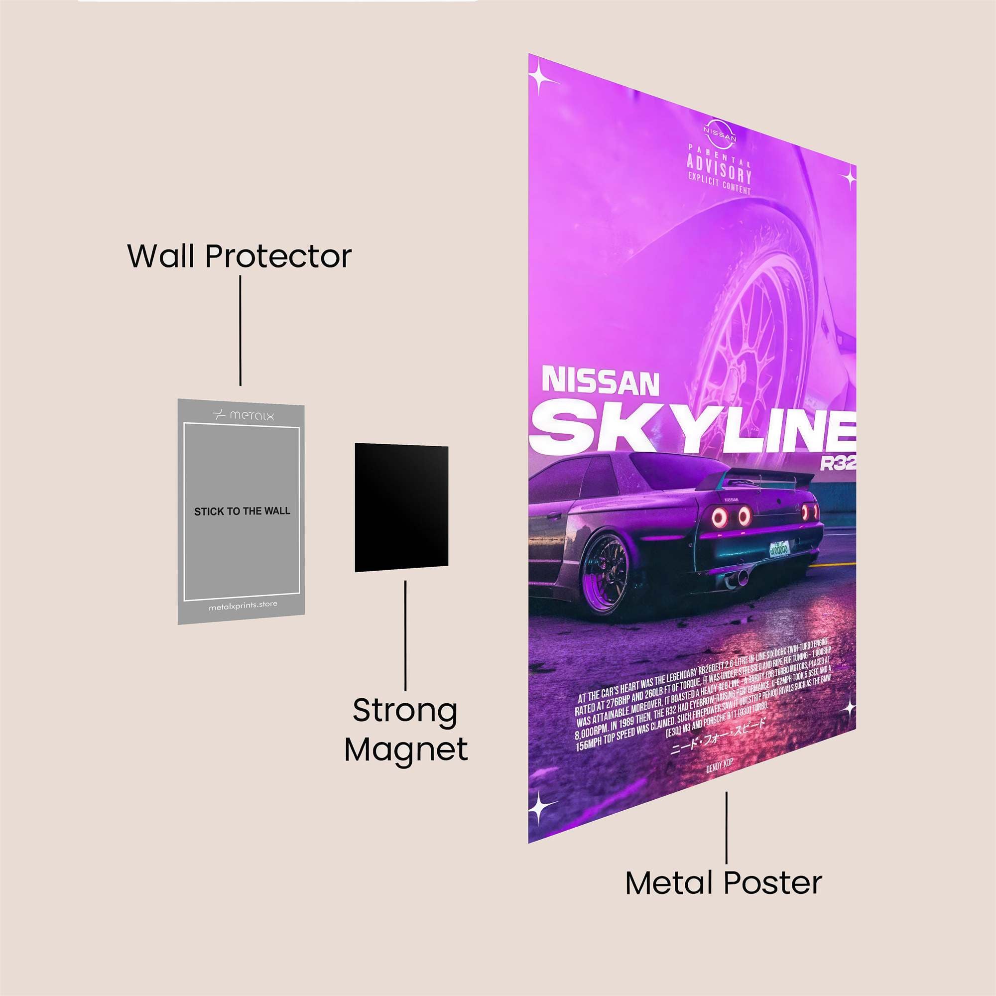 Skyline Serenity Safe Wall Magnetic / M
