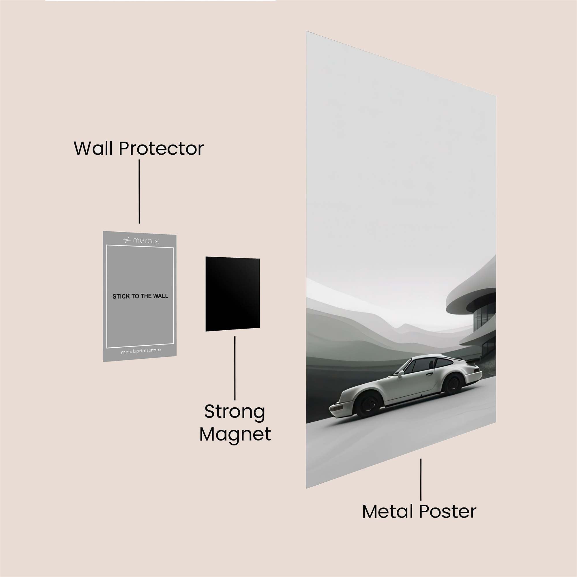 Porsche Serenity Safe Wall Magnetic / M