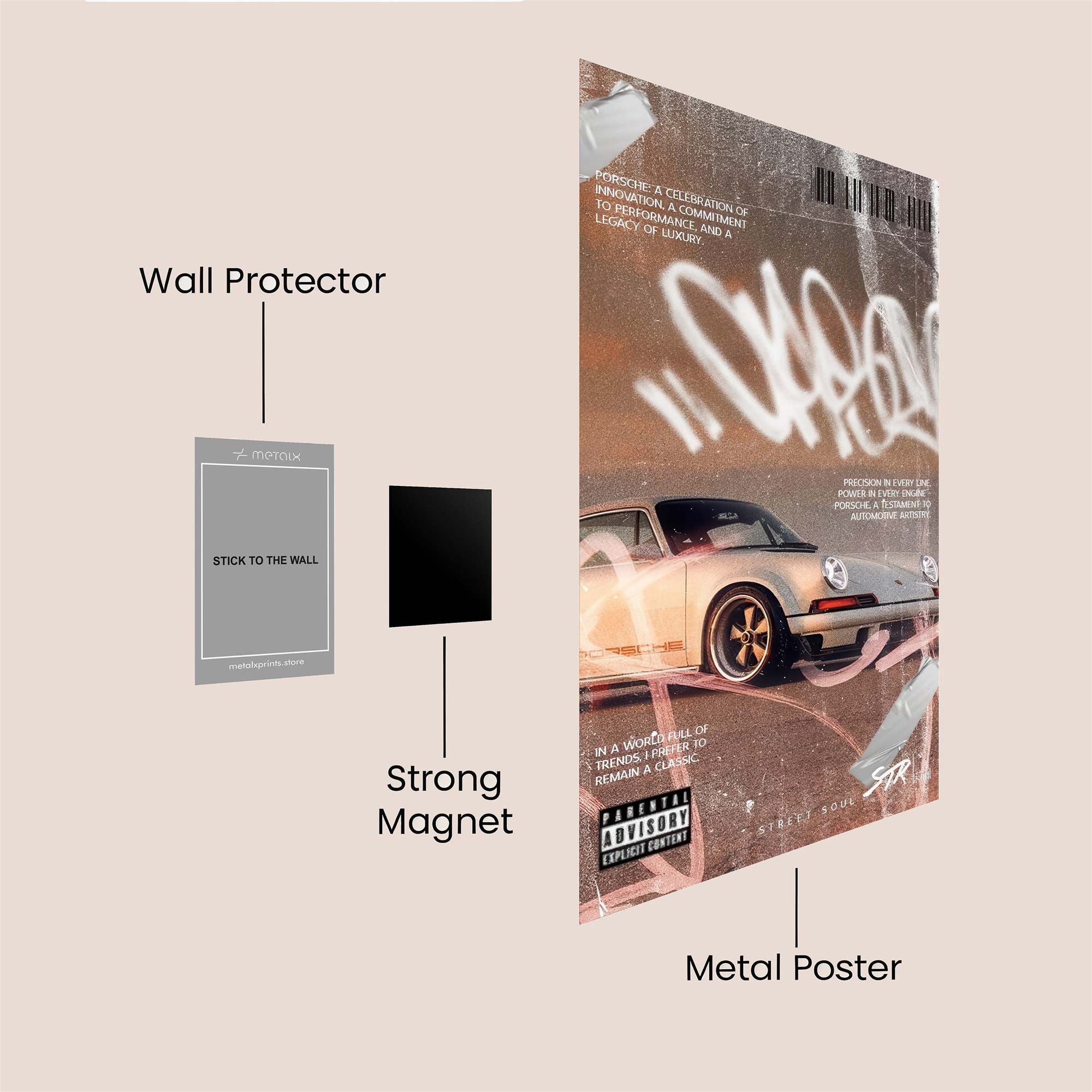 Porsche Pulse Safe Wall Magnetic / M