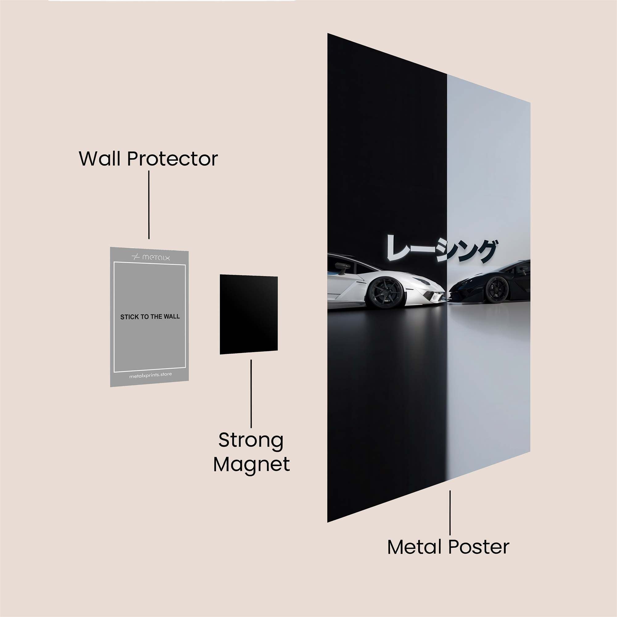 Lamborghini Duality Safe Wall Magnetic / M