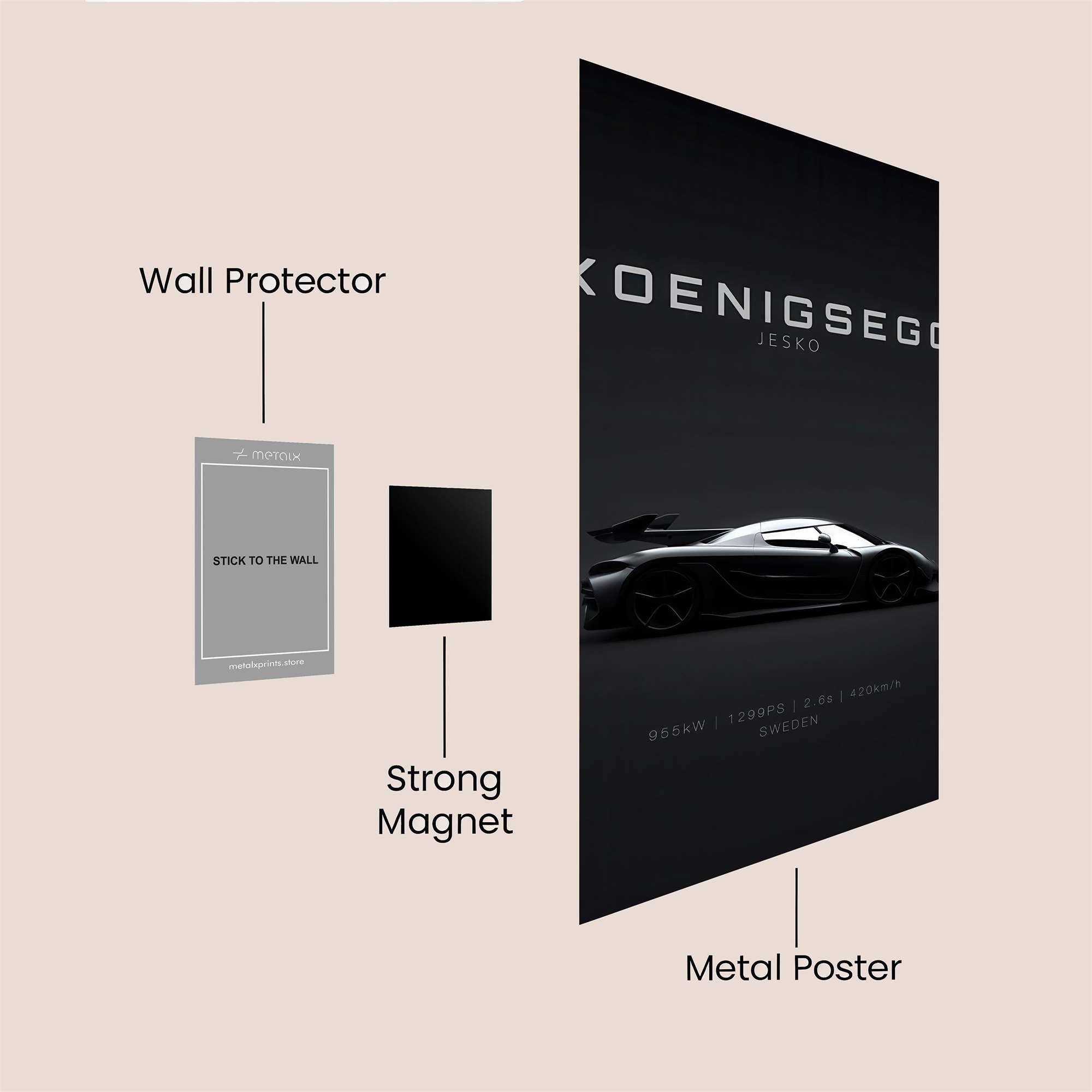 Koenigsegg Elegance Safe Wall Magnetic / M