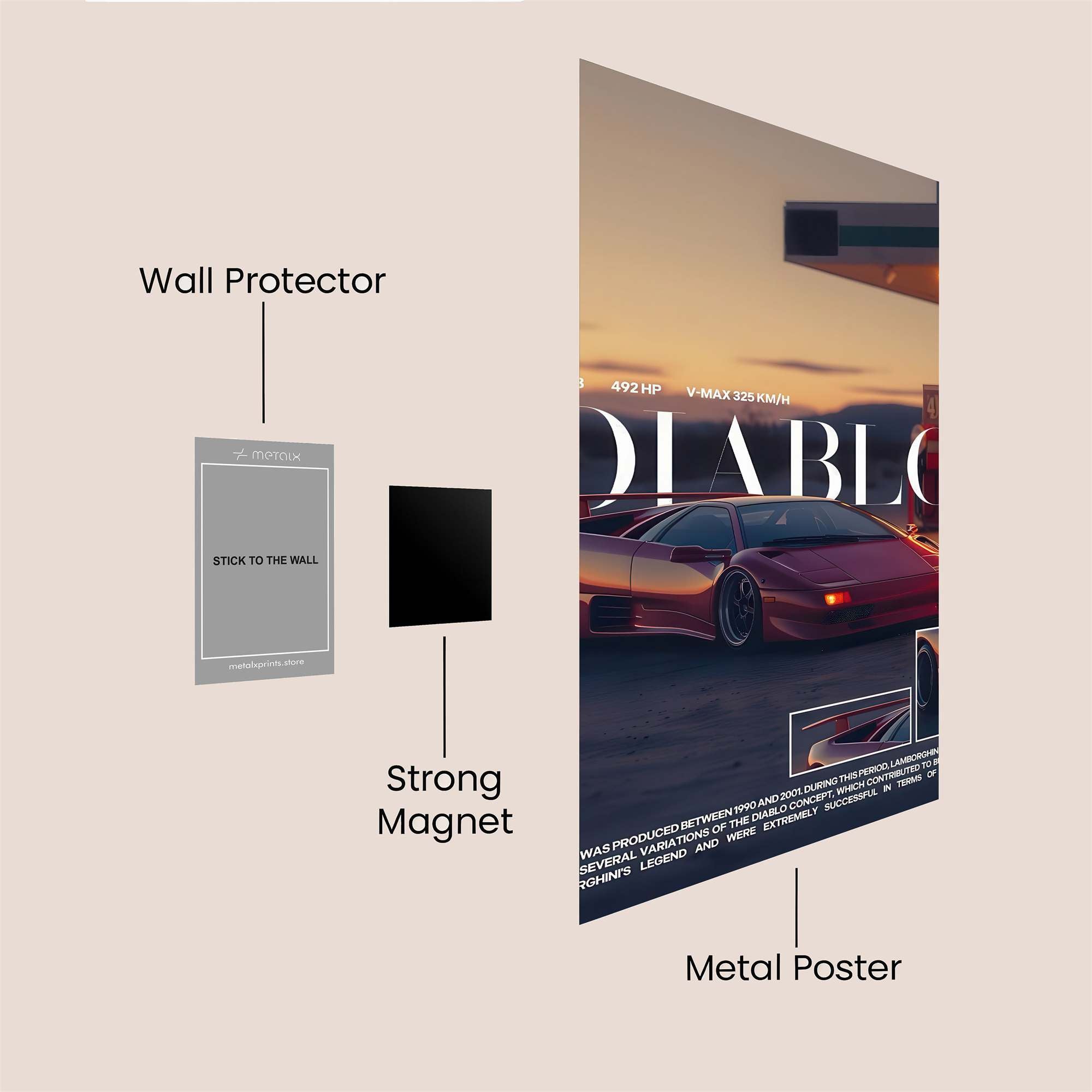 Diablo Dream Safe Wall Magnetic / M