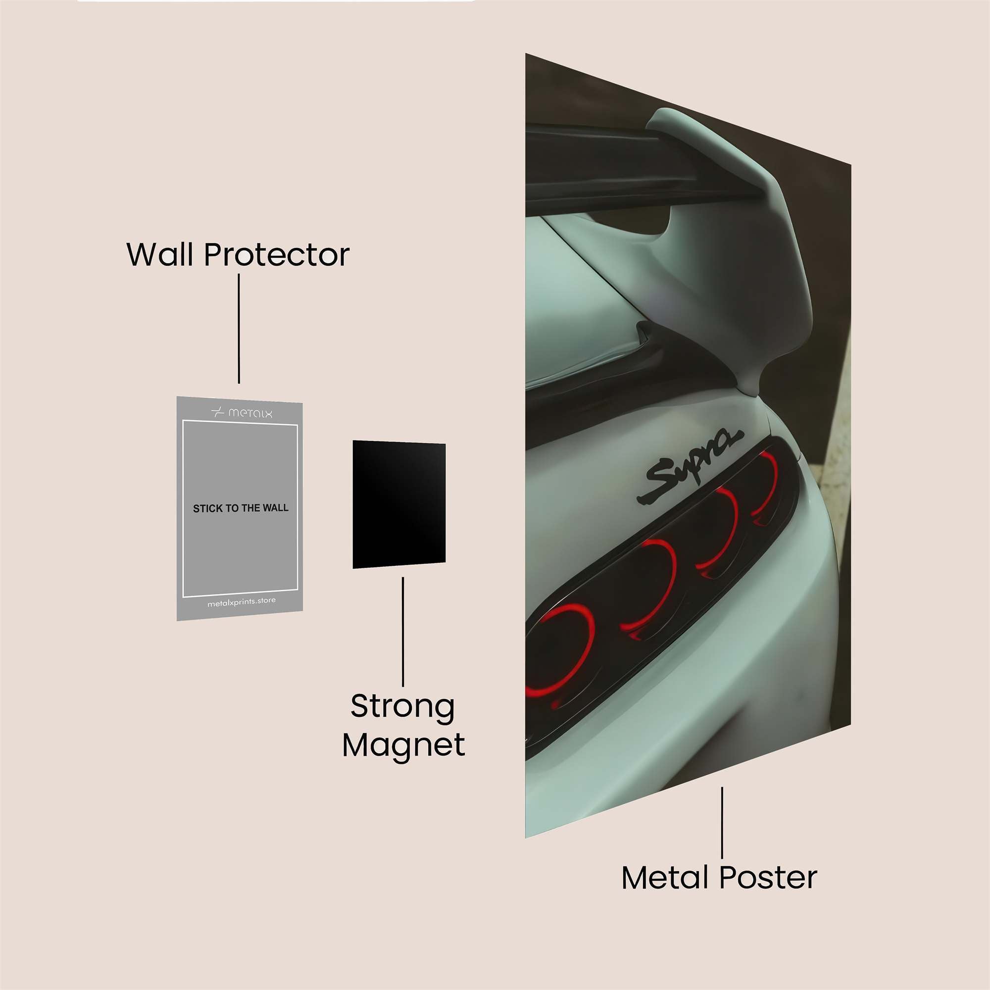 Supra Sleek Safe Wall Magnetic / M
