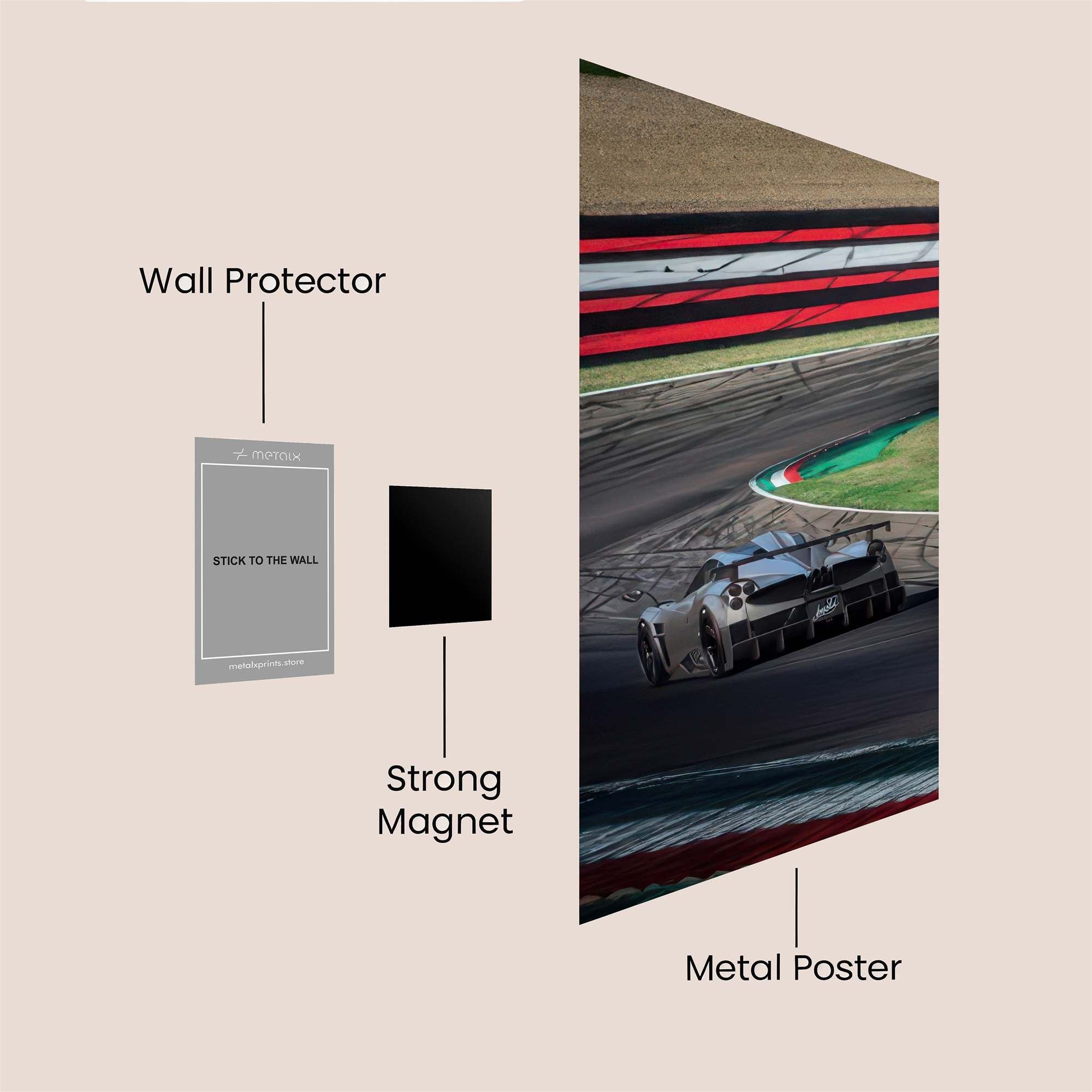 Race Thrill Safe Wall Magnetic / M