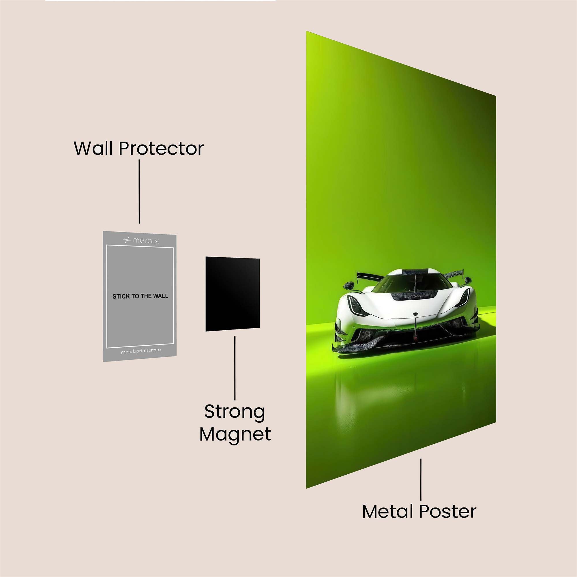 Koenigsegg Vibrant Safe Wall Magnetic / M