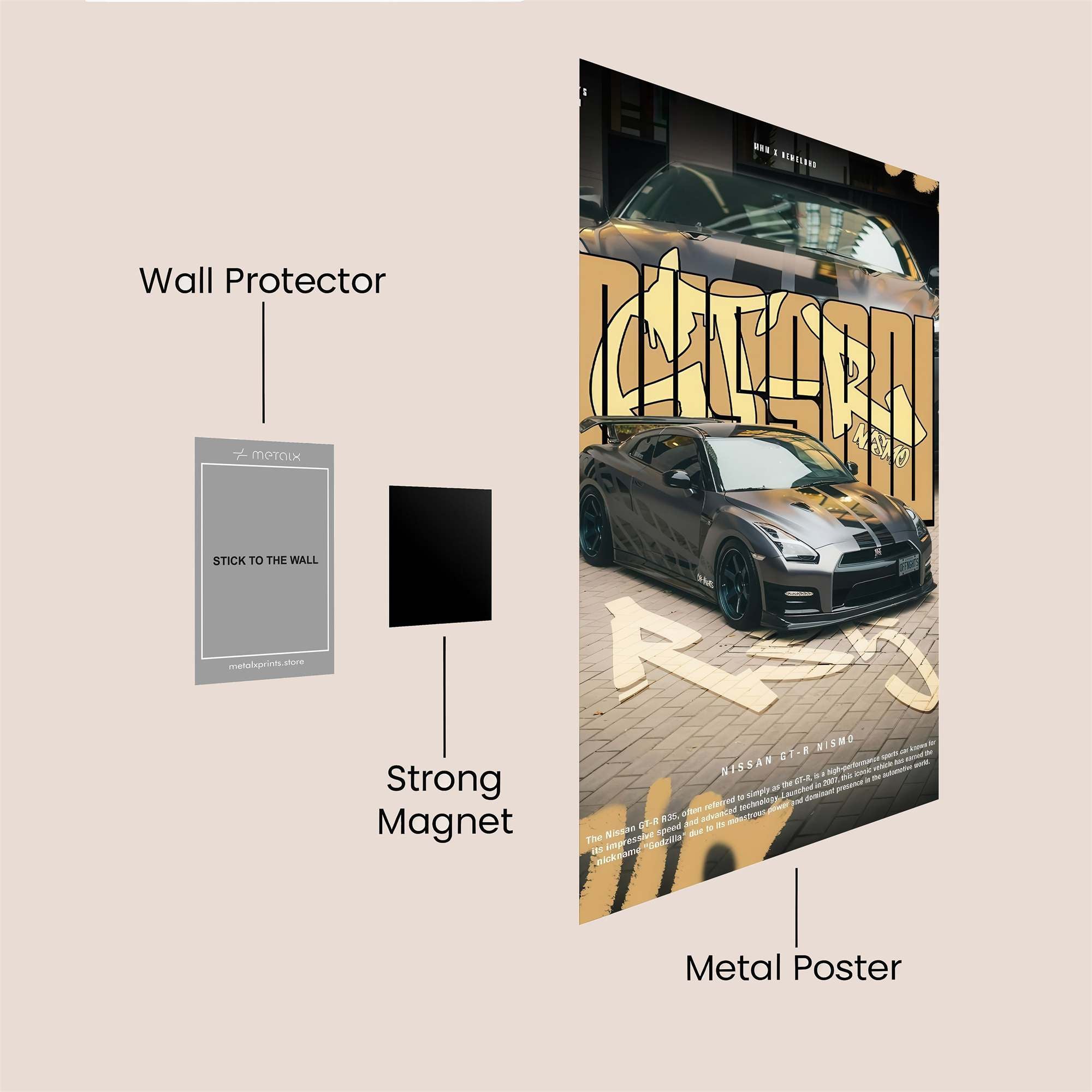 Nissan Majestic Safe Wall Magnetic / M