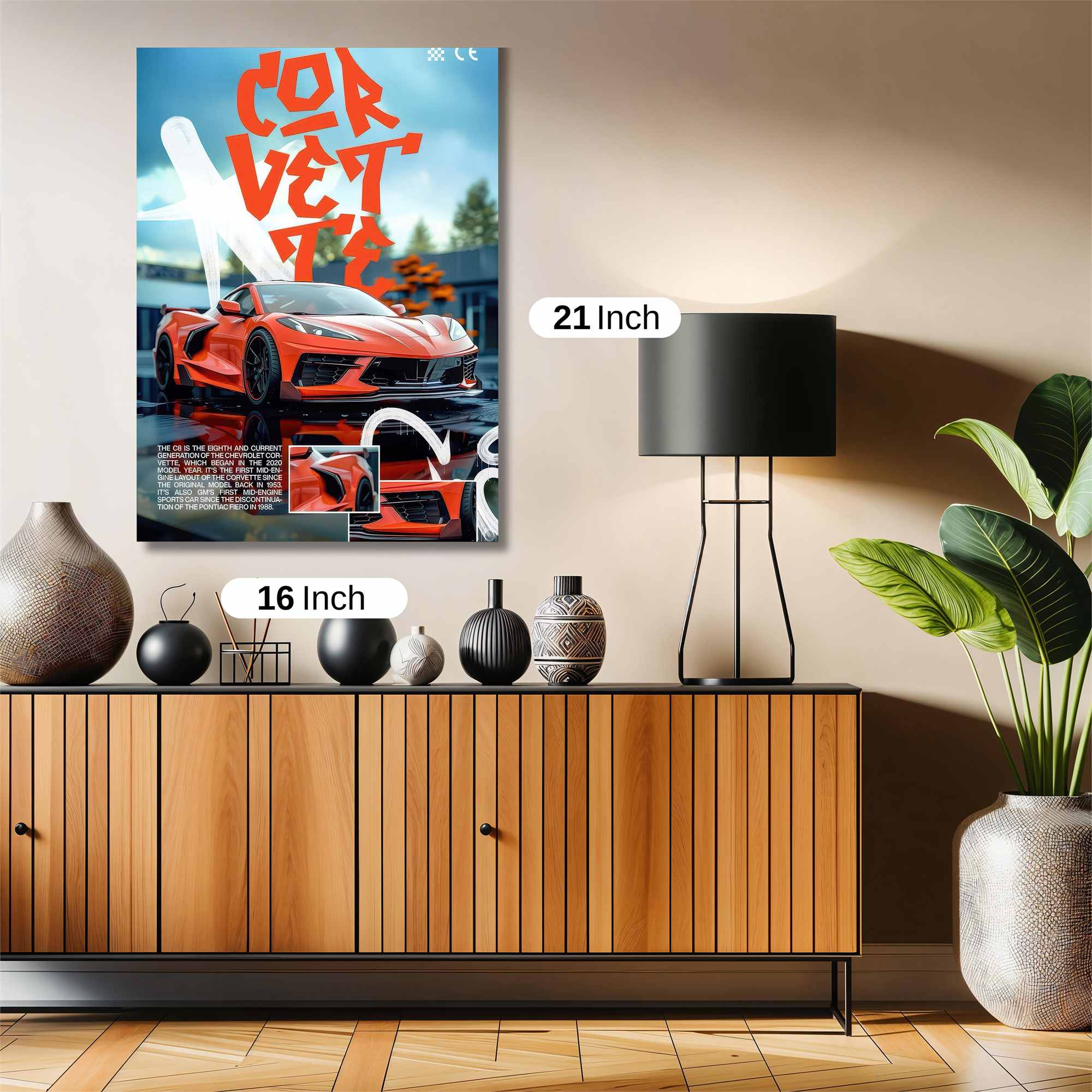 Corvette Fierce Safe Wall Magnetic / M