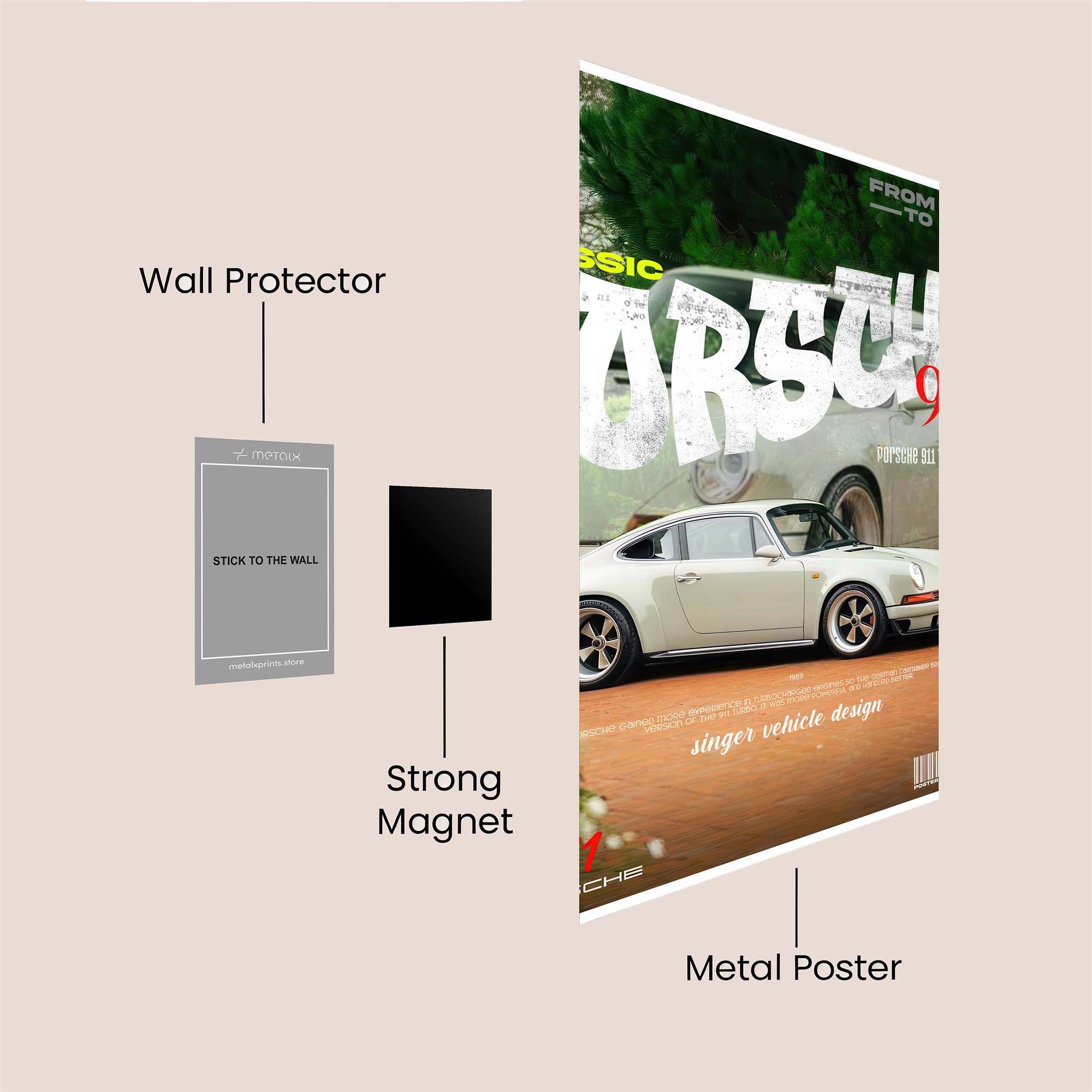 Porsche Passion Safe Wall Magnetic / M