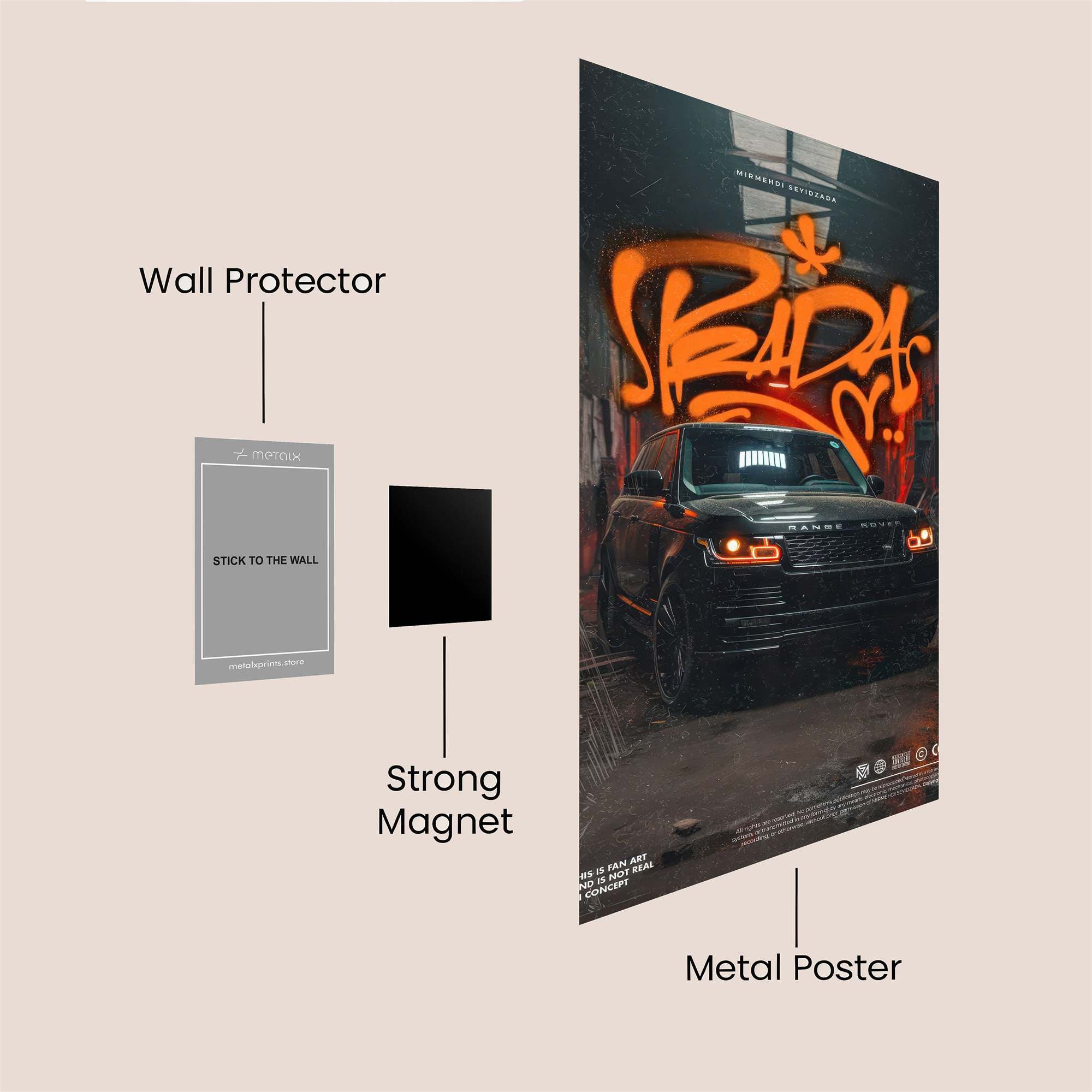 Range Rover Rebel Safe Wall Magnetic / M