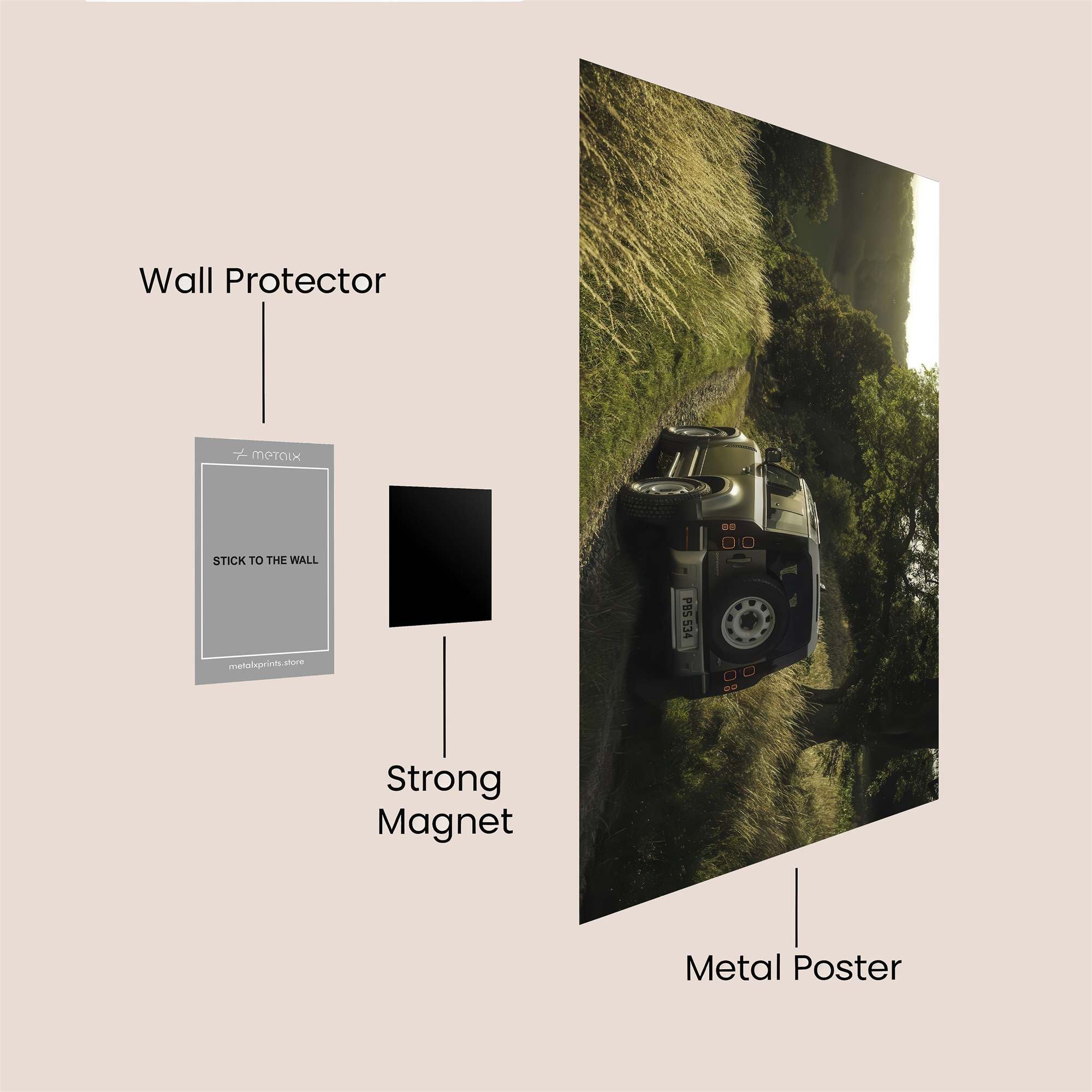 Jeep Adventure Safe Wall Magnetic / M