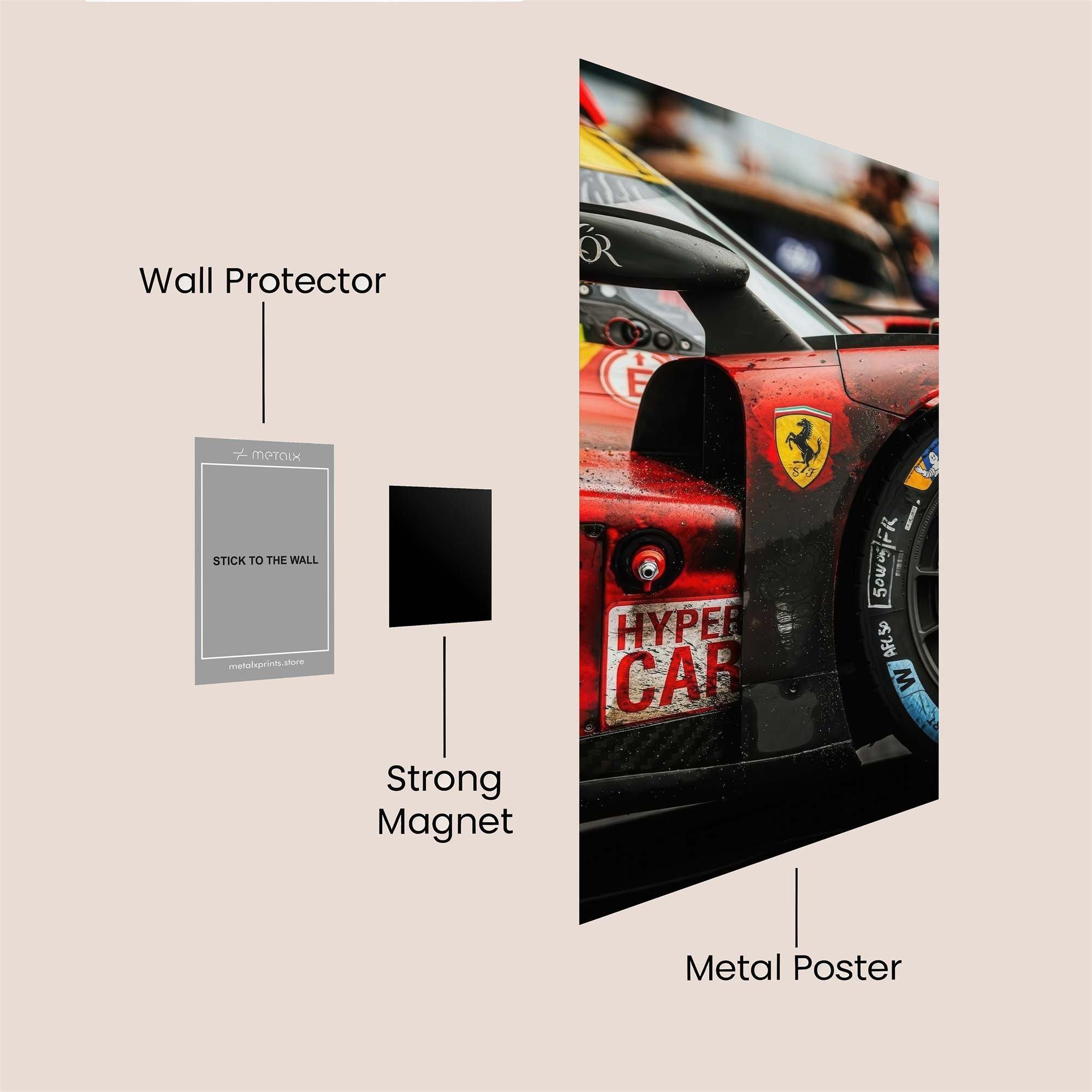 Ferrari Fierce Safe Wall Magnetic / M