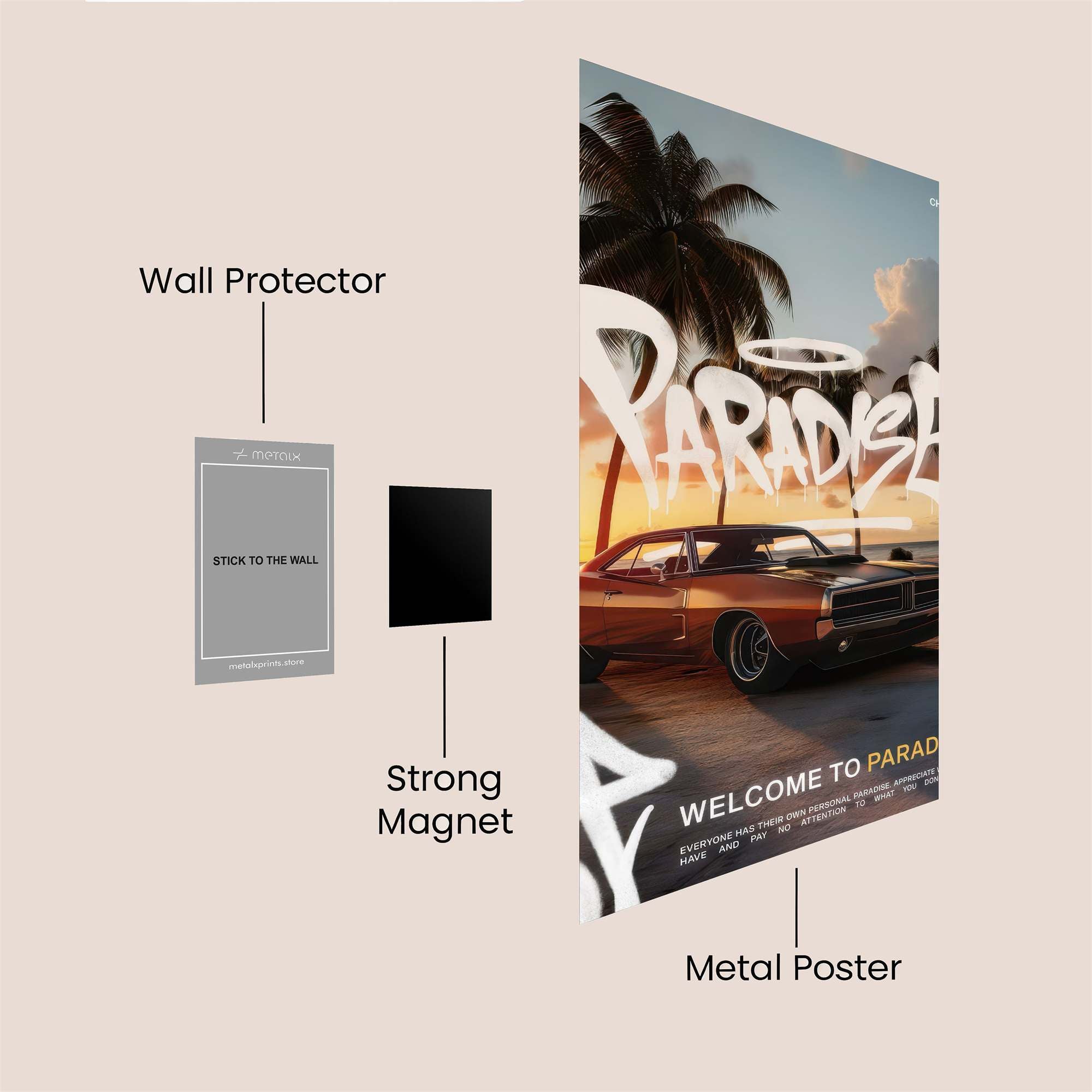 Paradise Dream Safe Wall Magnetic / M