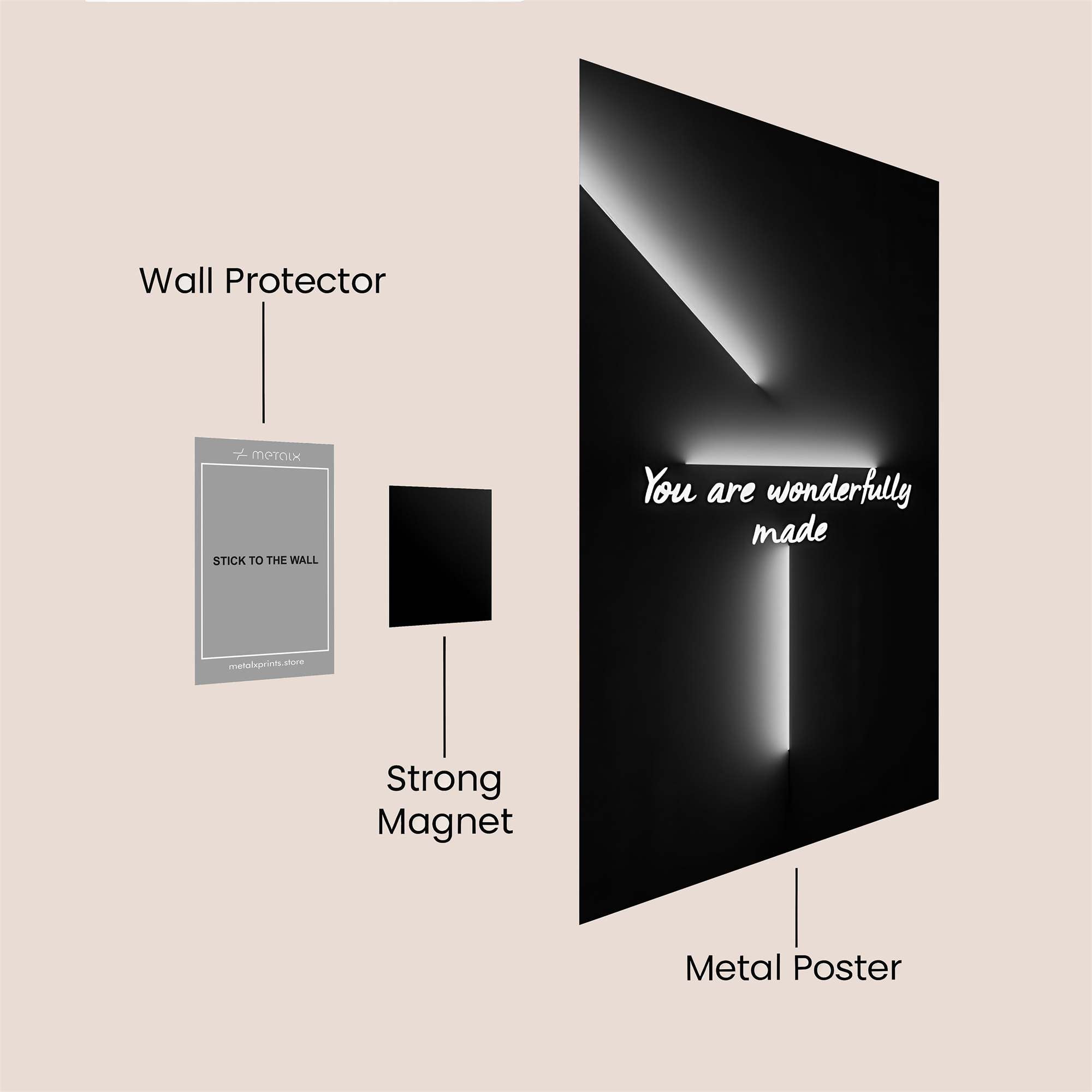 Light Embrace Safe Wall Magnetic / M