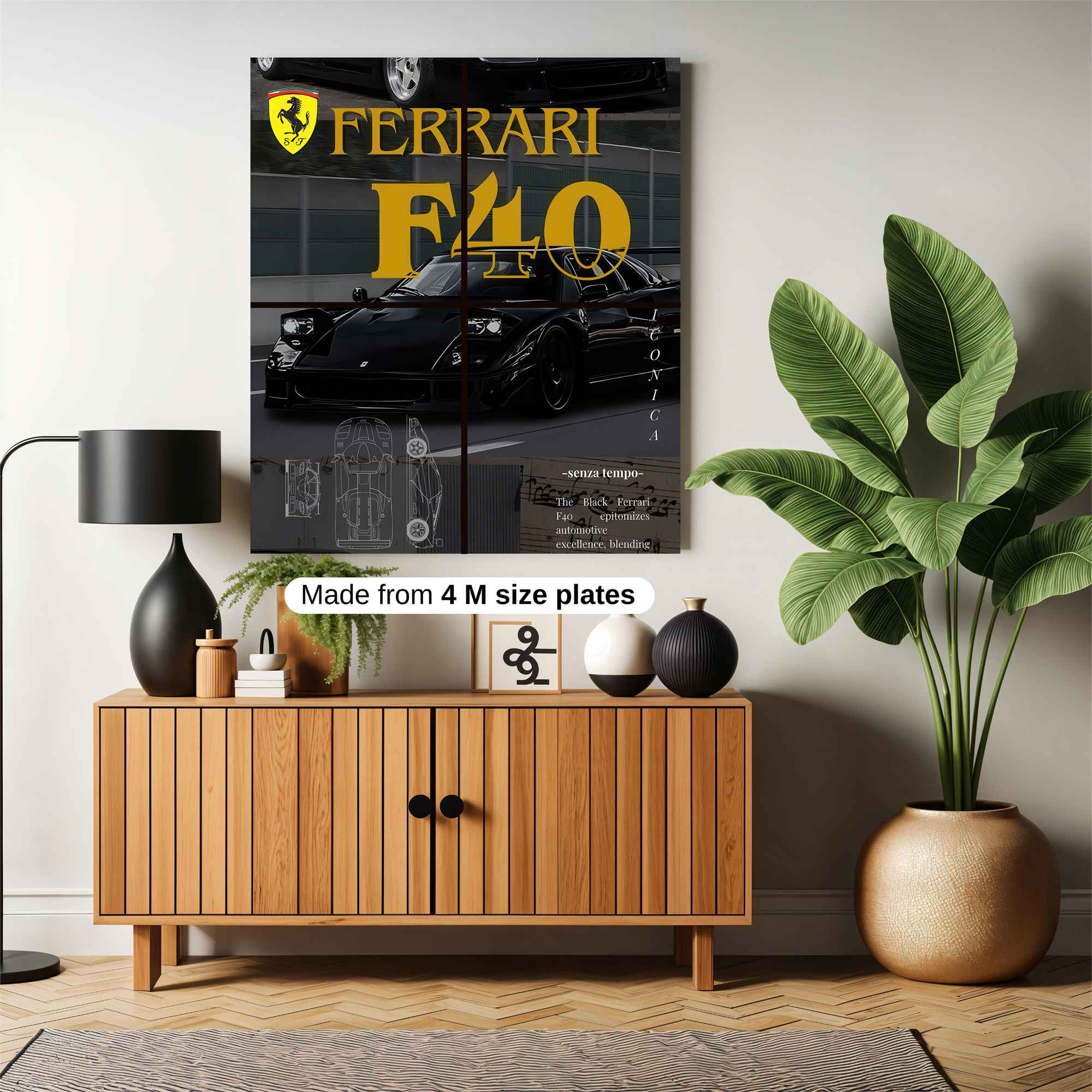 Ferrari F40 Majestic Safe Wall Magnetic / M