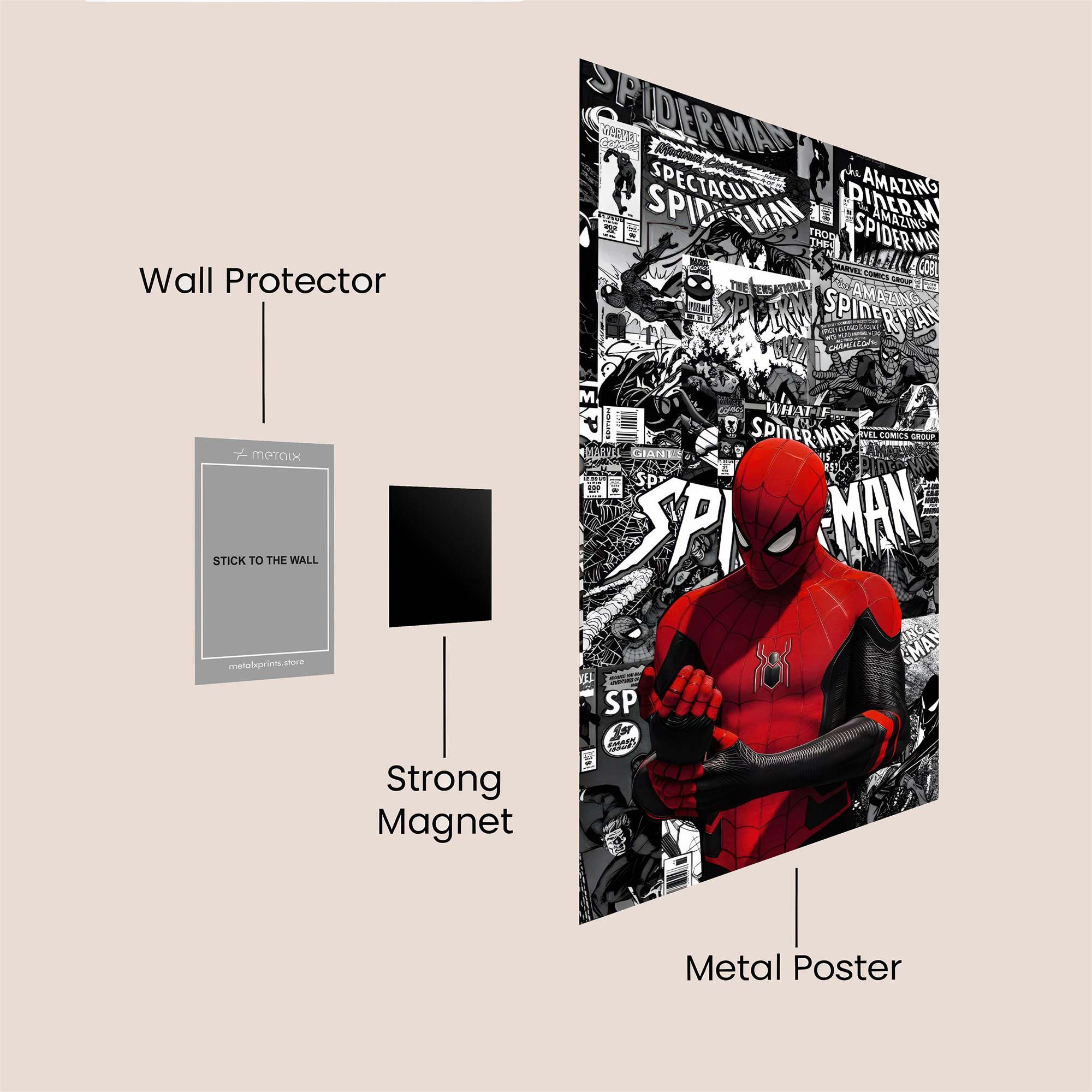 Spider-Man Heroic Safe Wall Magnetic / M