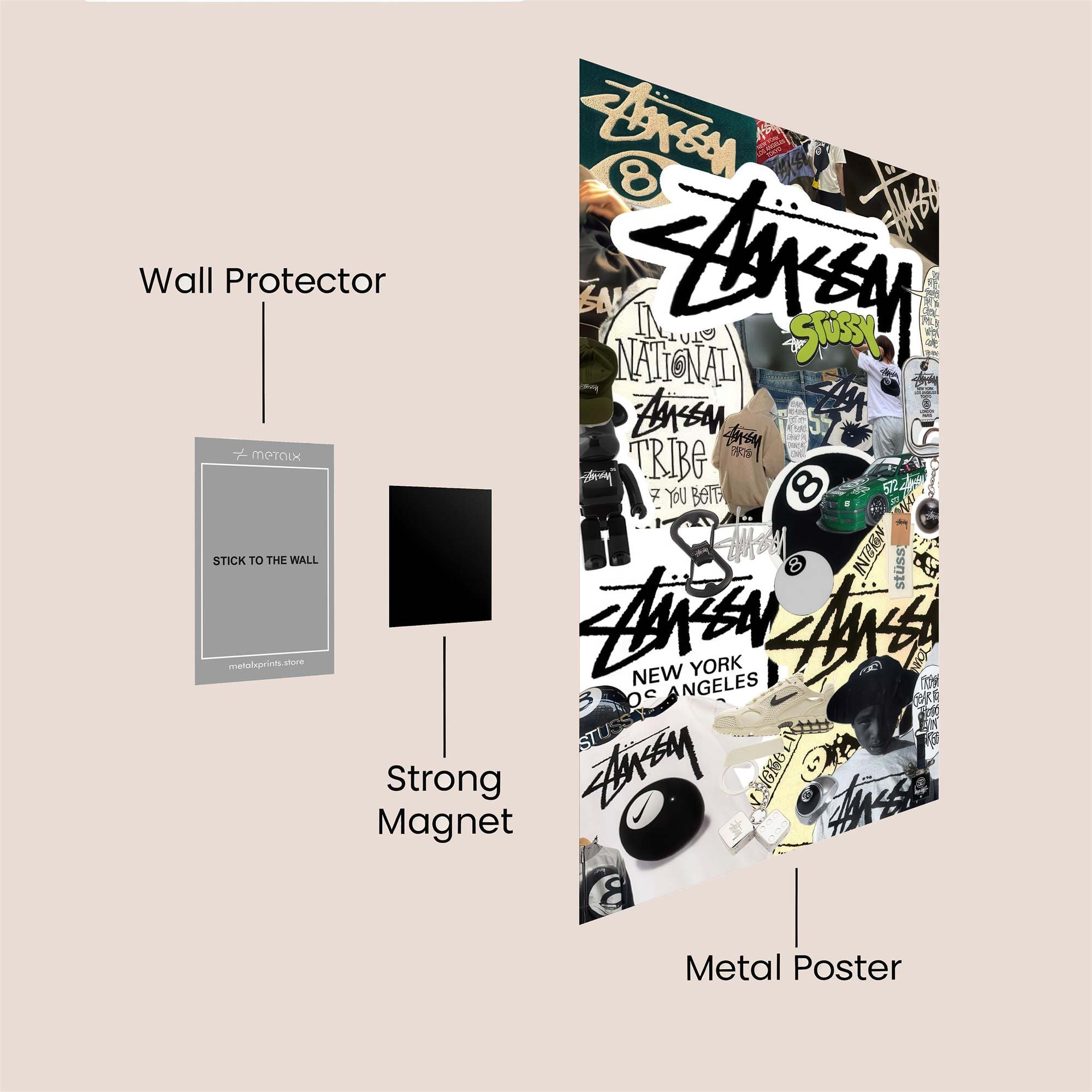 Stussy Vibe Safe Wall Magnetic / M
