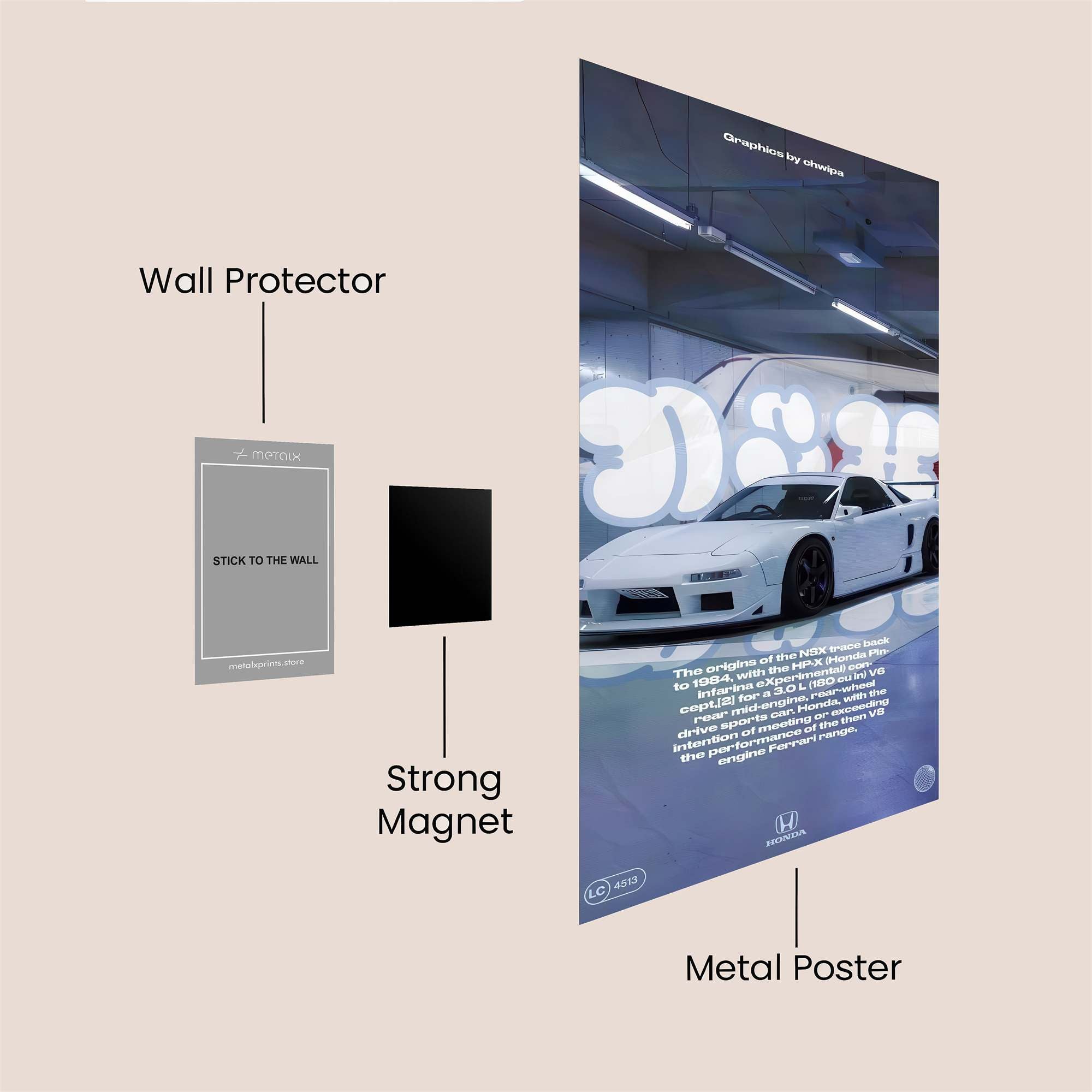 NSX Serenity Safe Wall Magnetic / M