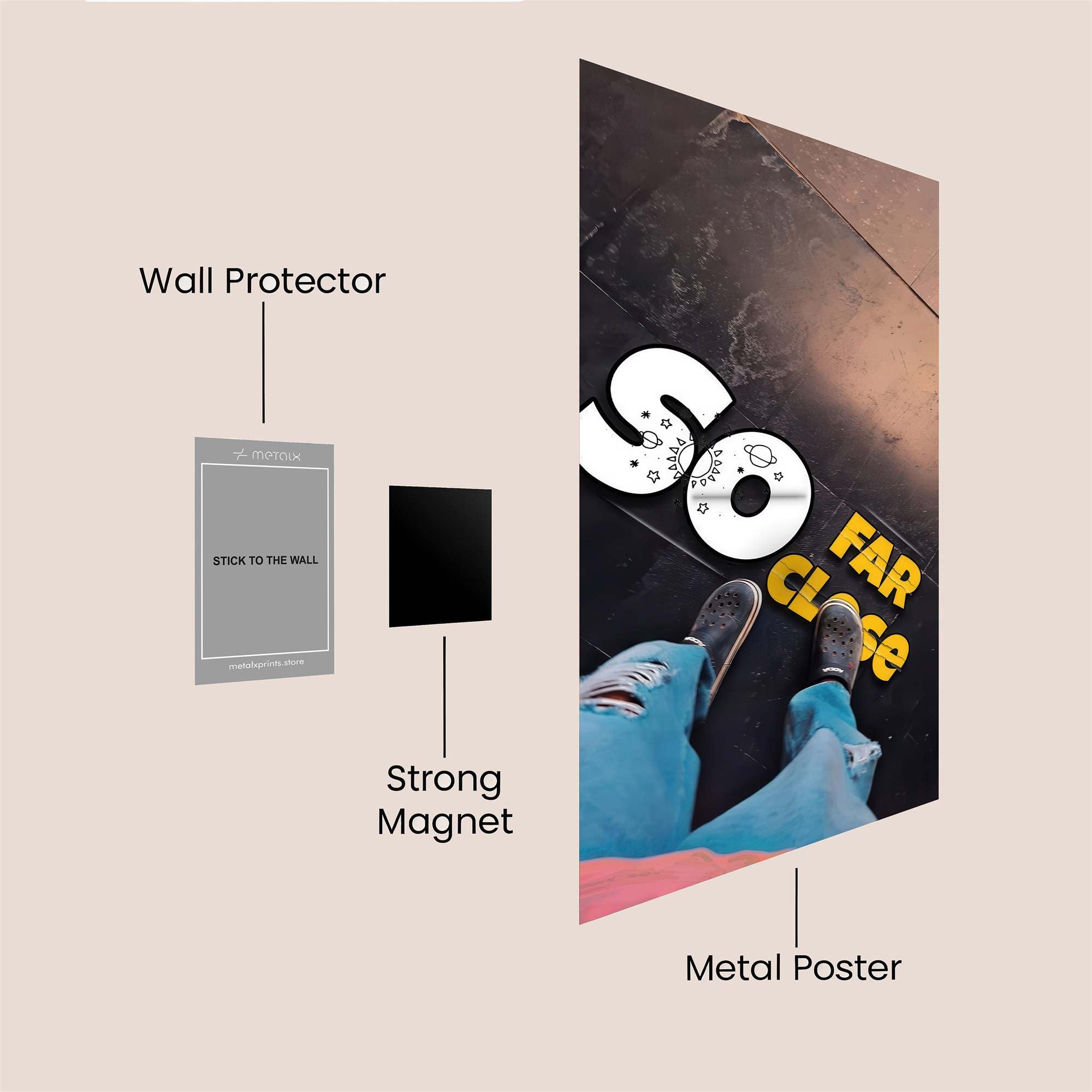 Distance Paradox Safe Wall Magnetic / M