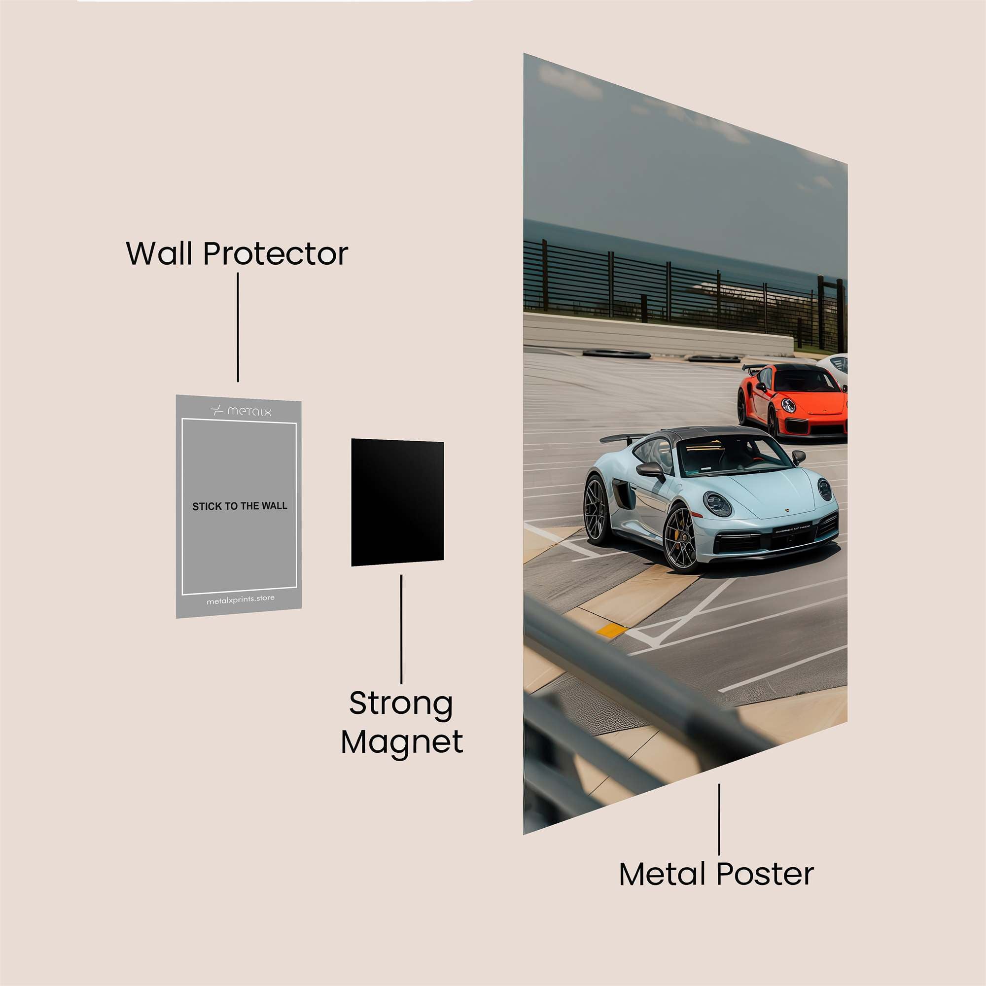 Porsche Serenity Safe Wall Magnetic / M