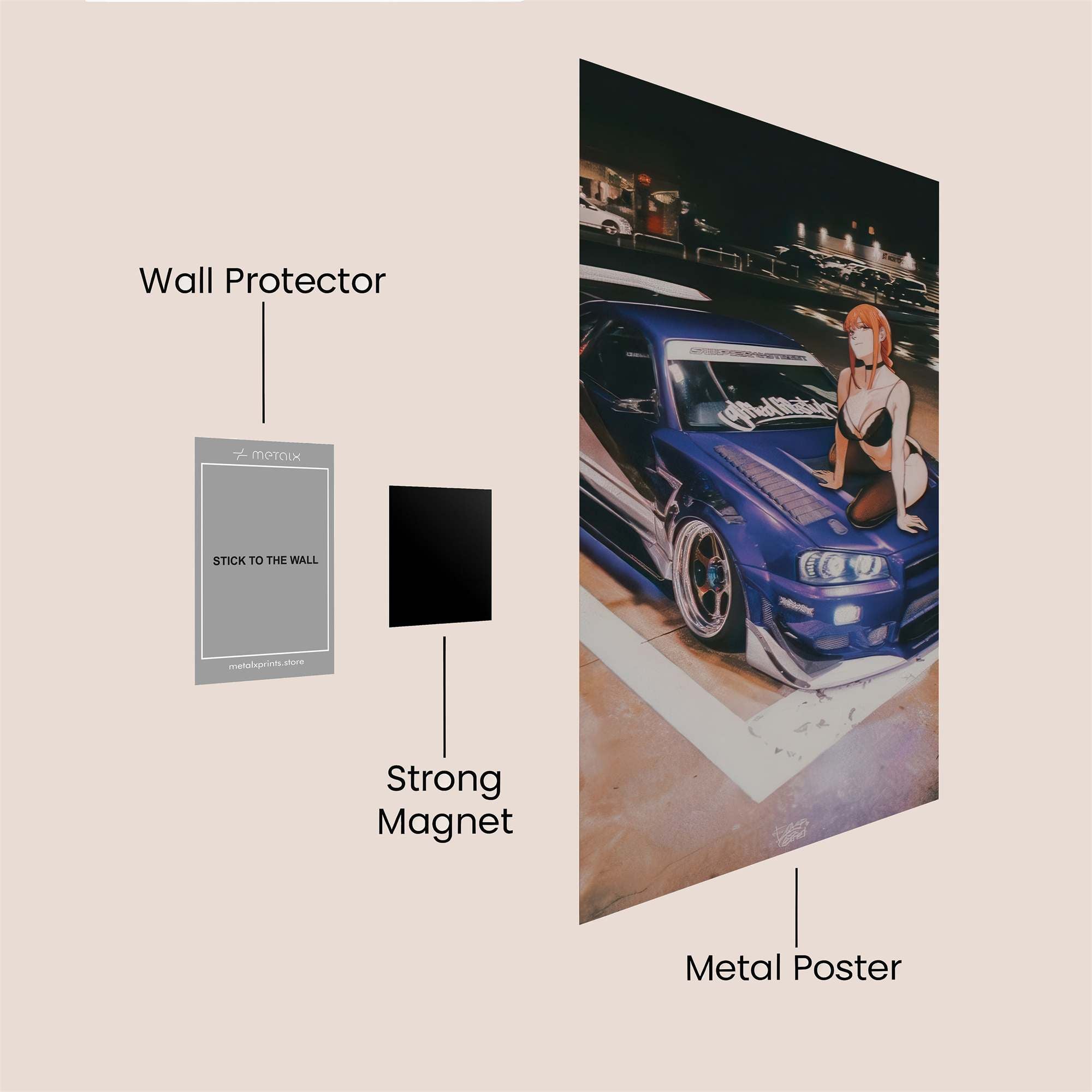 Silvia Seductive Safe Wall Magnetic / M