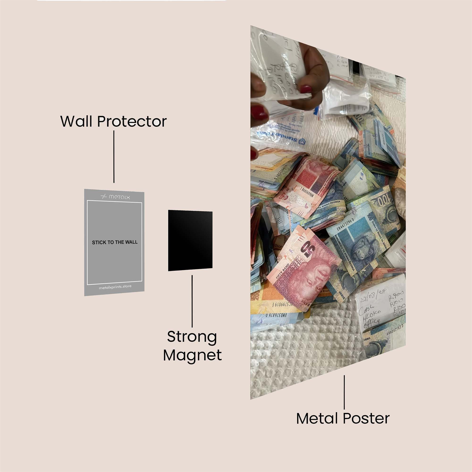 Money Mania Safe Wall Magnetic / M