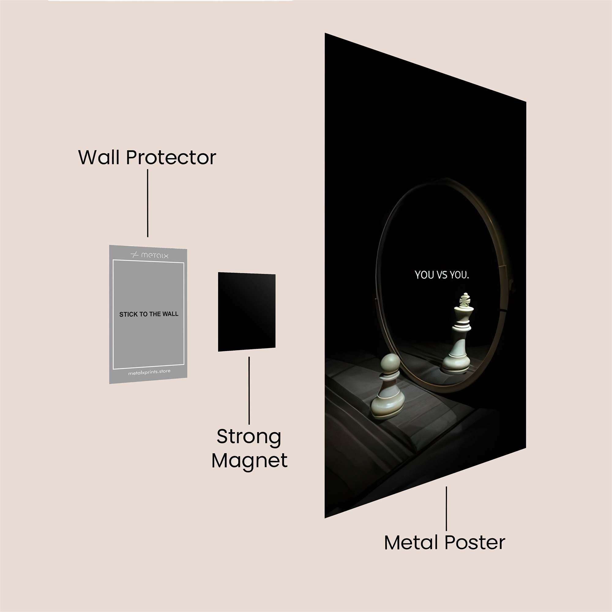 Pawn Enigma Safe Wall Magnetic / M