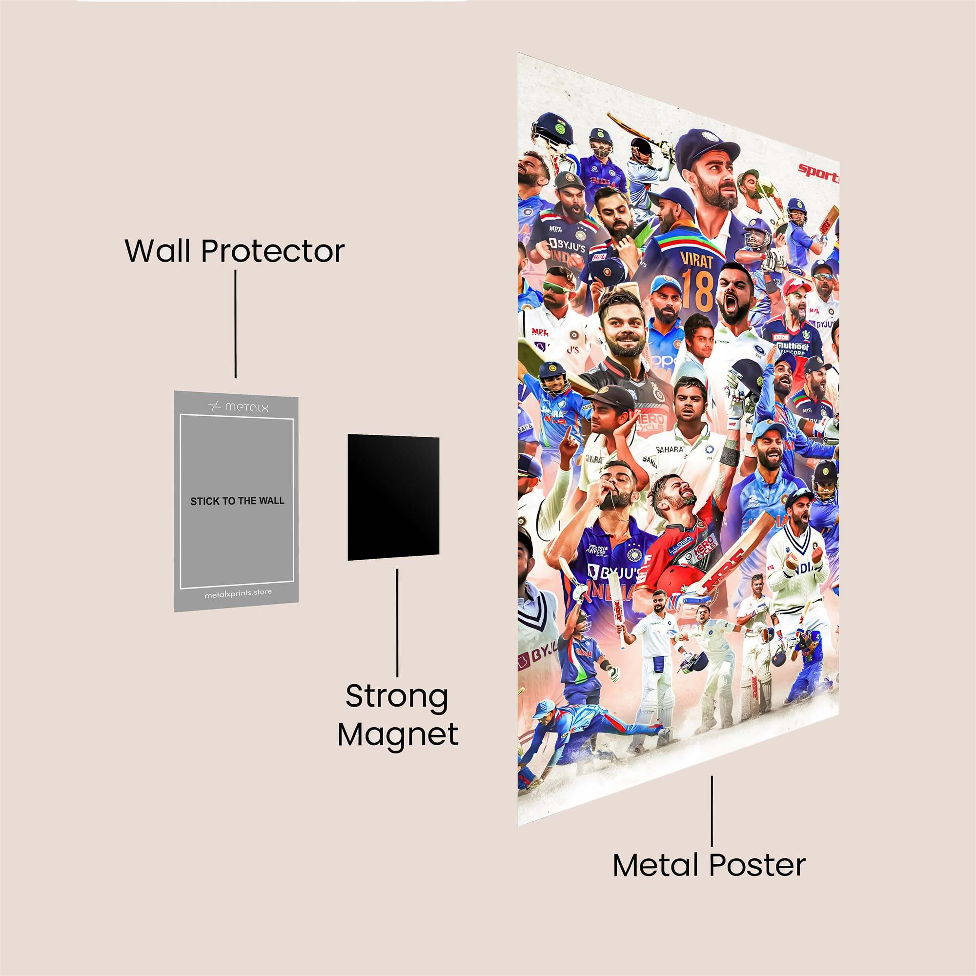 Virat Victorious Safe Wall Magnetic / M