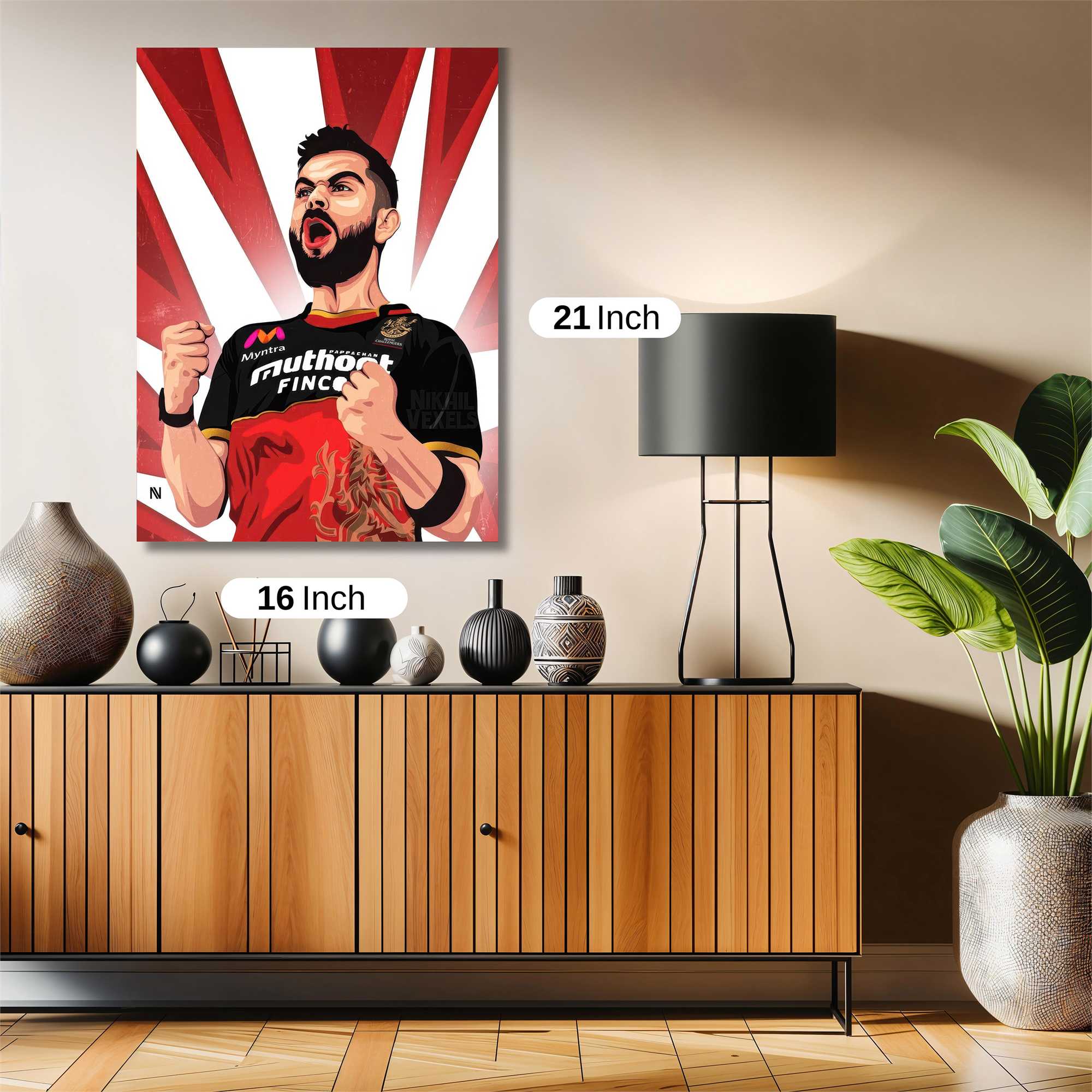Kohli Triumphant Safe Wall Magnetic / M