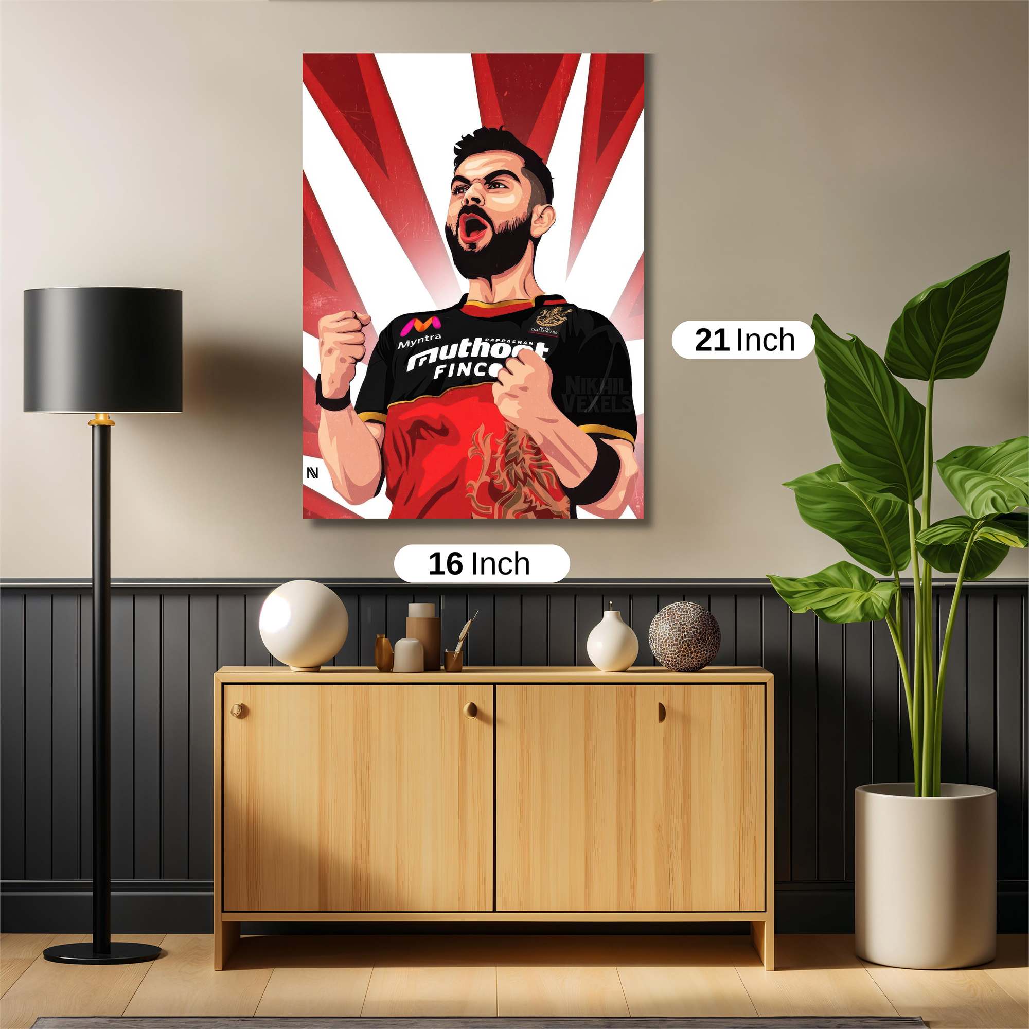 Kohli Triumphant Safe Wall Magnetic / M