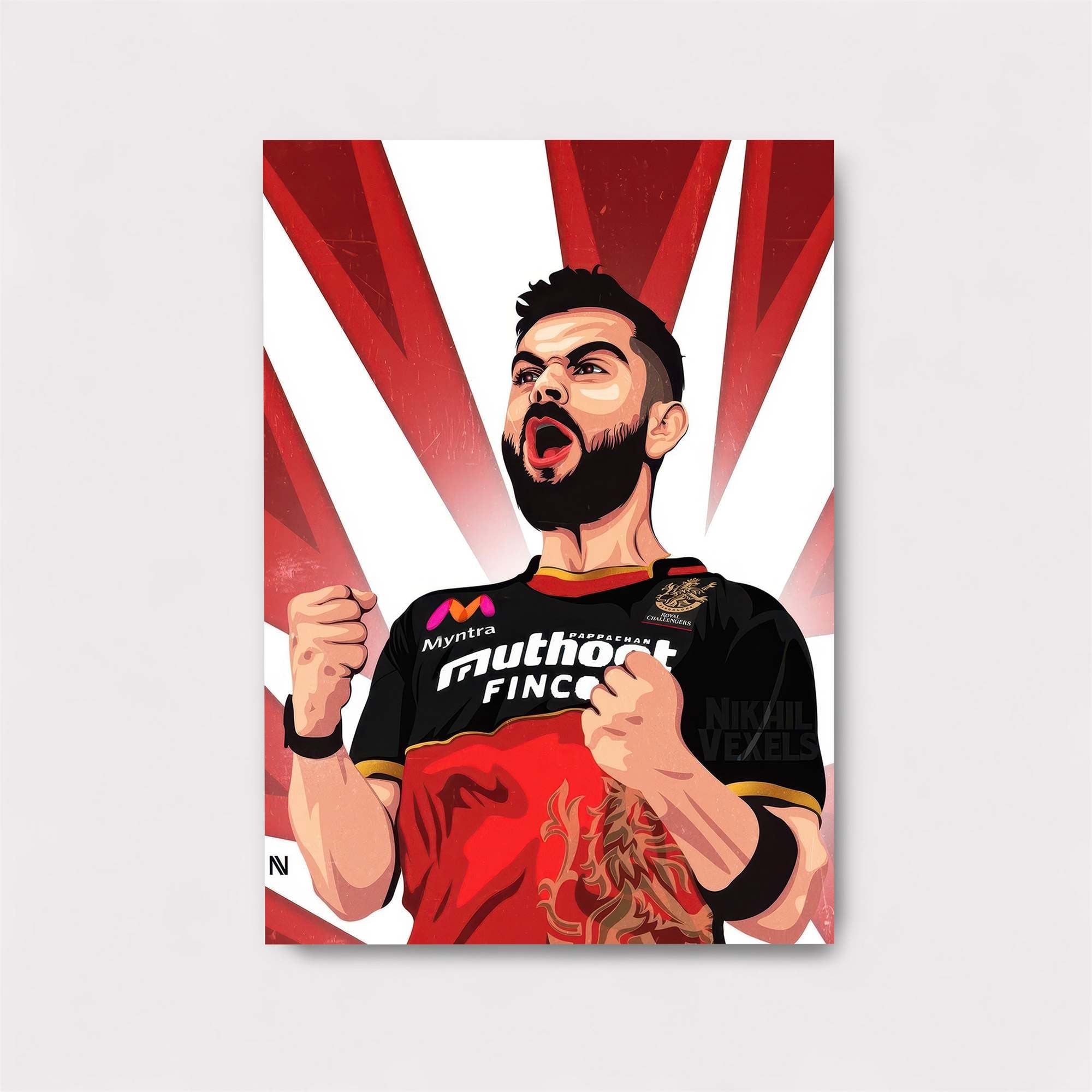 Kohli Triumphant Safe Wall Magnetic / M