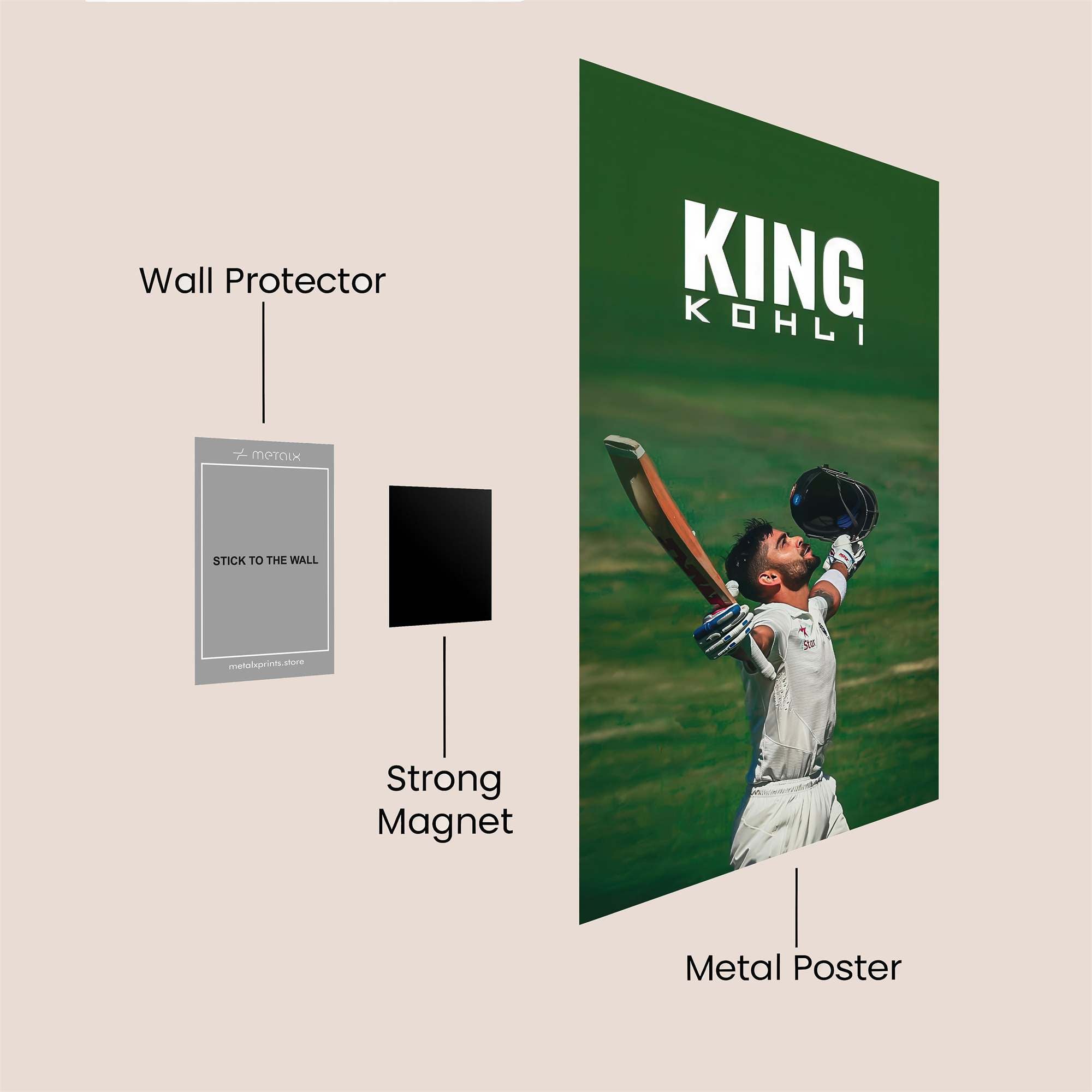 Kohli Triumphant Safe Wall Magnetic / M