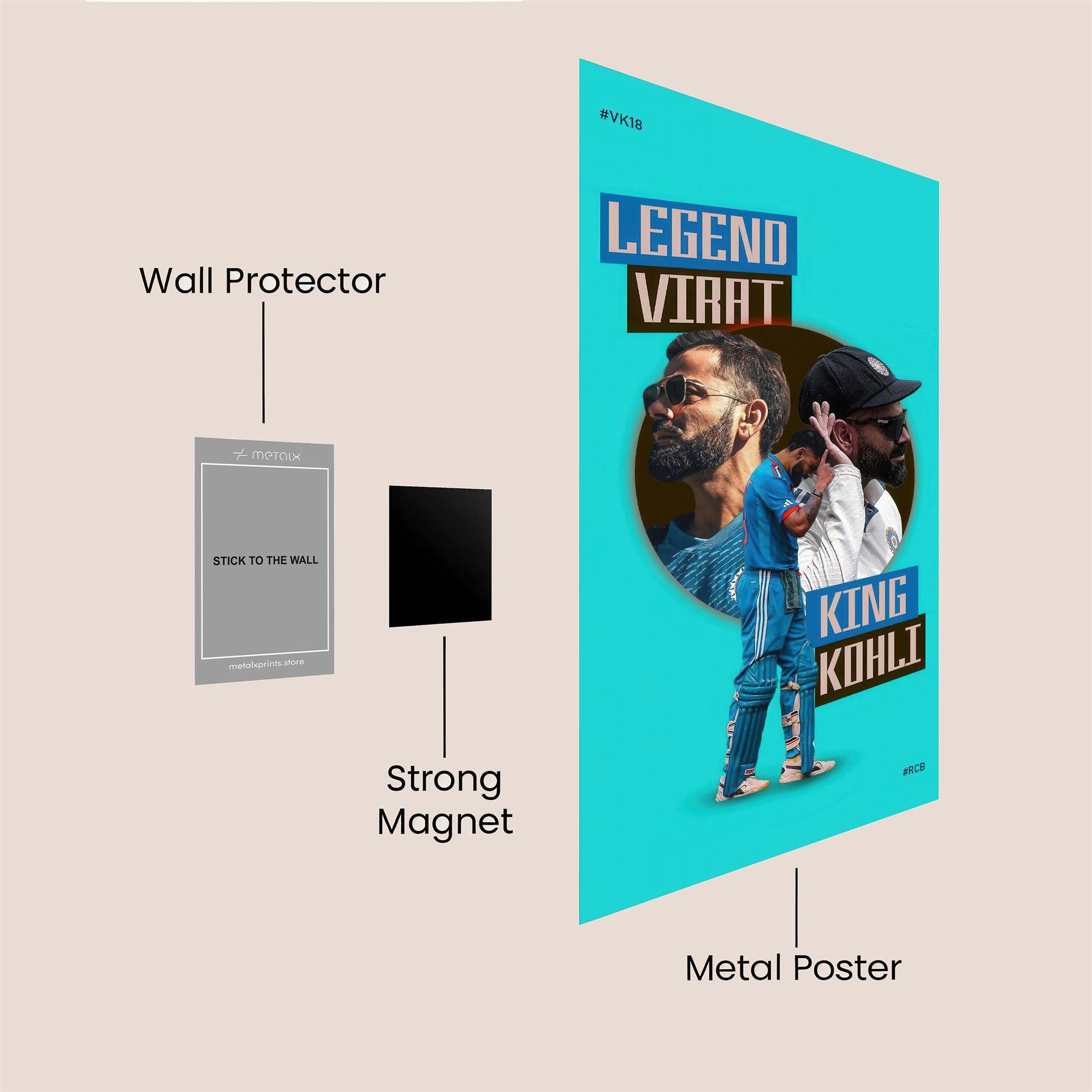 Virat Victorious Safe Wall Magnetic / M