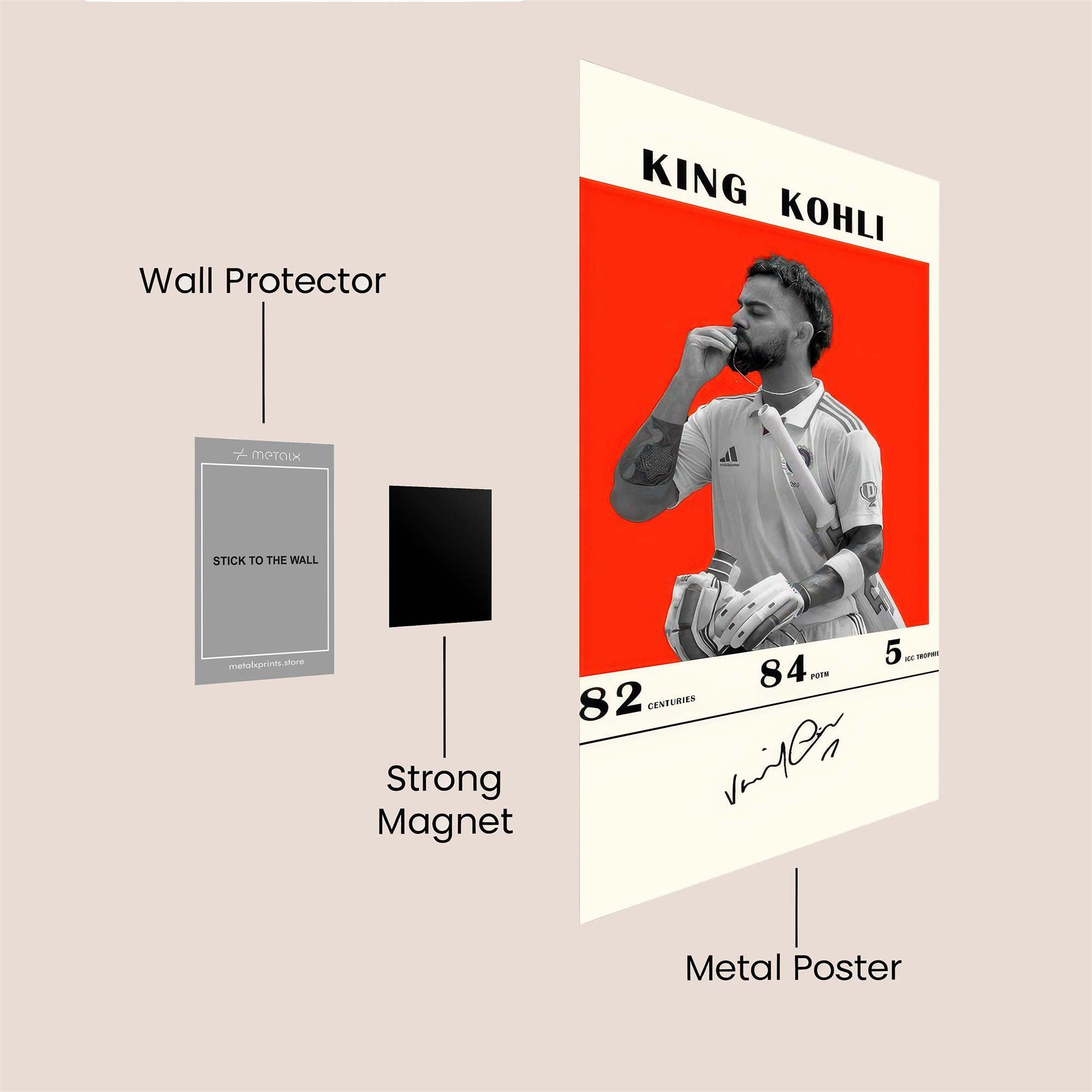 King Contemplative Safe Wall Magnetic / M