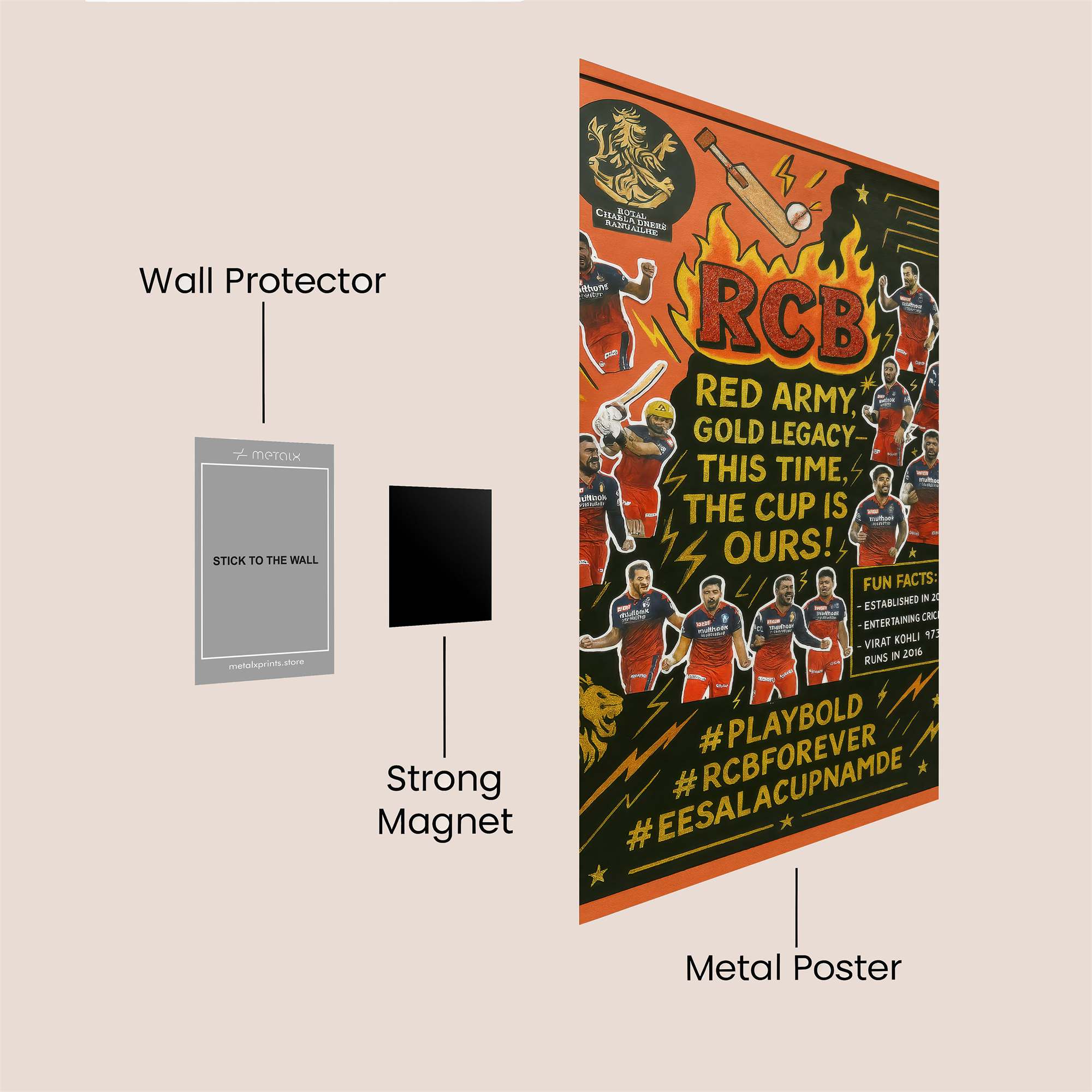 Kohli Confident Safe Wall Magnetic / M