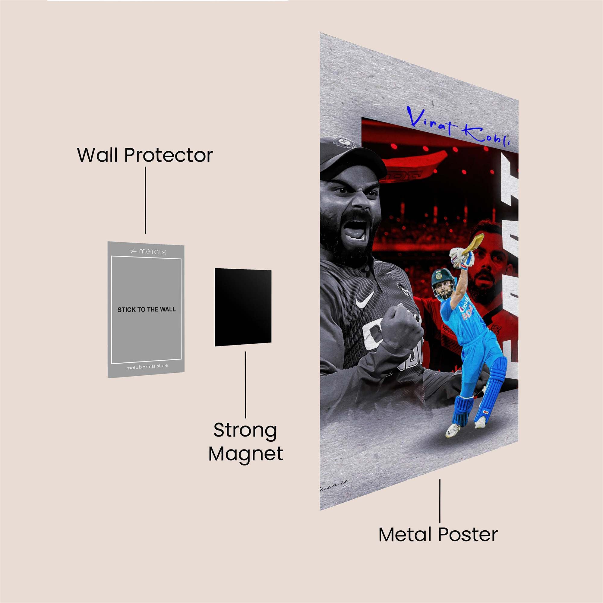 Virat Triumphant Safe Wall Magnetic / M