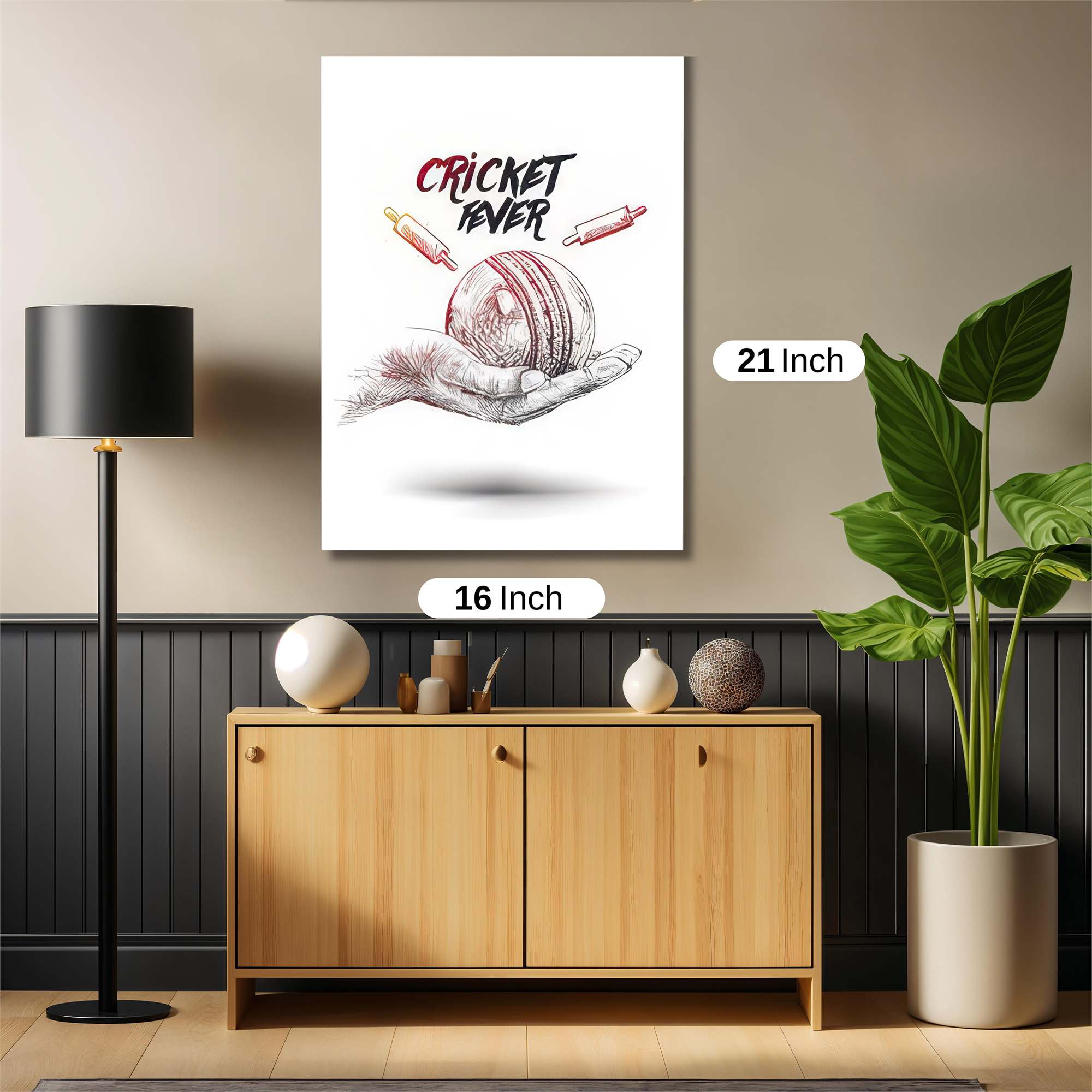 Cricket Passion Safe Wall Magnetic / M