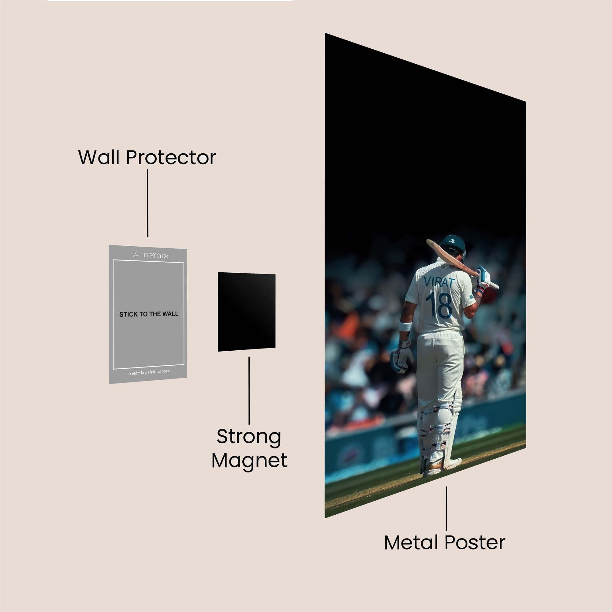Virat Reflective Safe Wall Magnetic / M