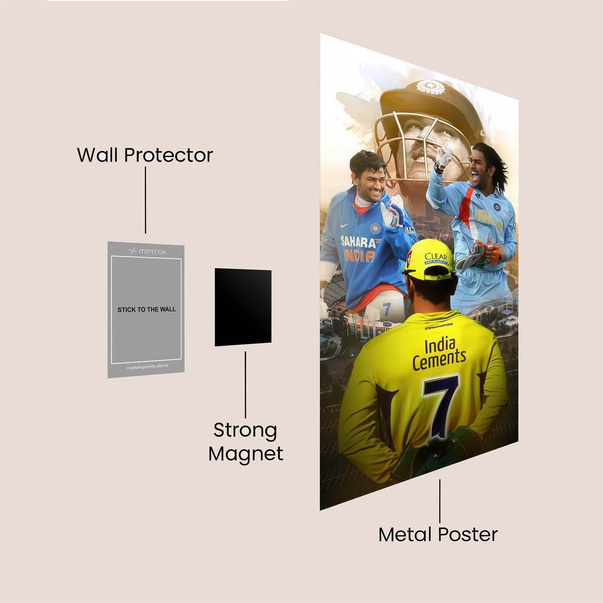 Cricket Legends Safe Wall Magnetic / M