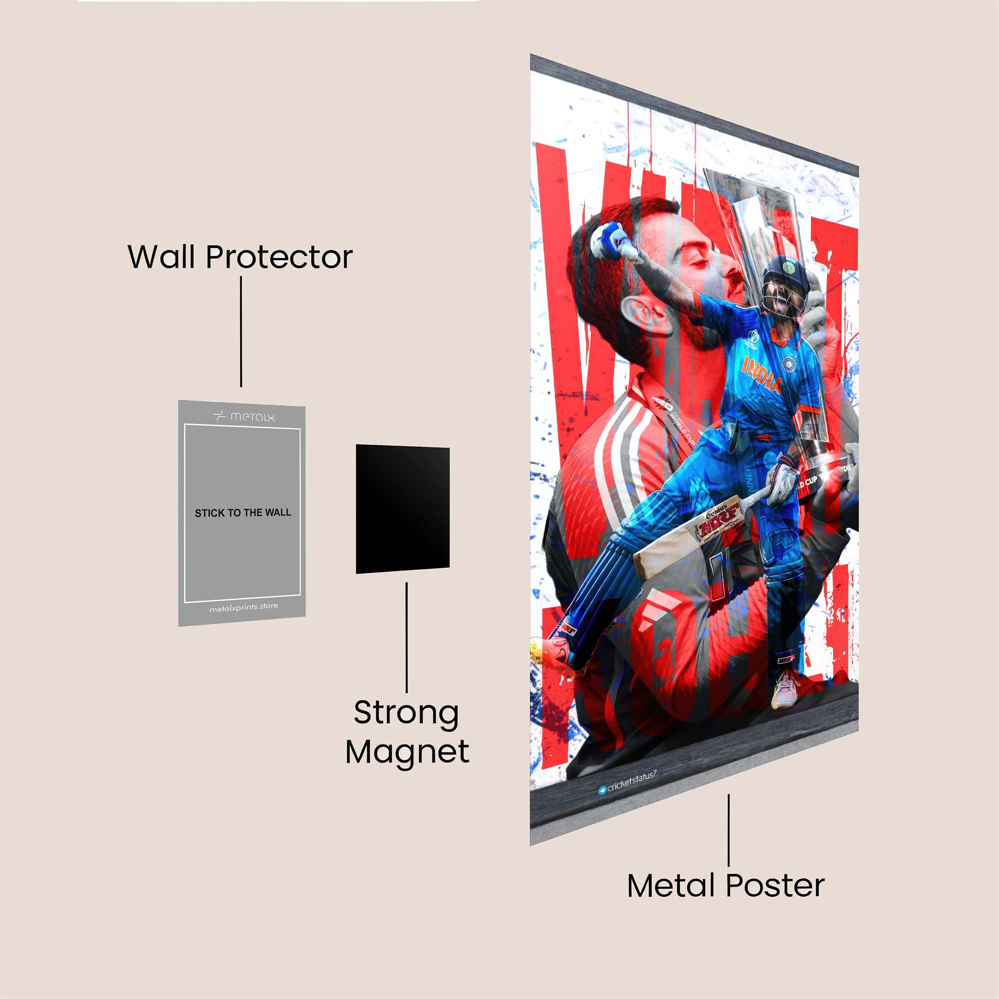 Kohli Triumphant Safe Wall Magnetic / M