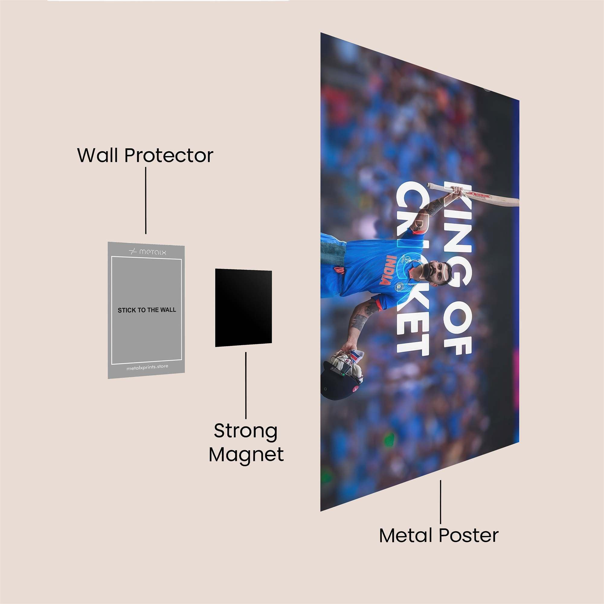 Kohli Triumphant Safe Wall Magnetic / M