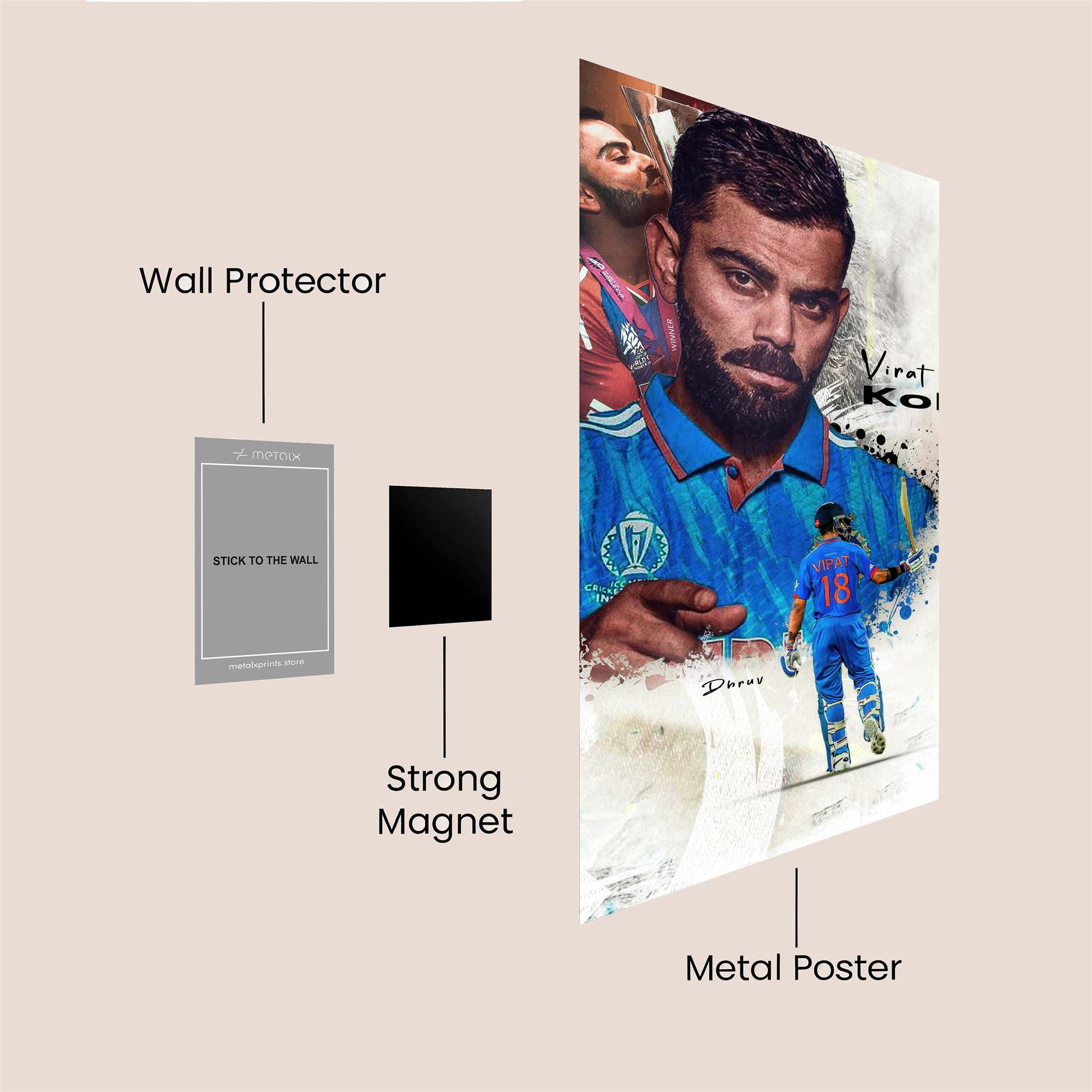 Virat Triumphant Safe Wall Magnetic / M