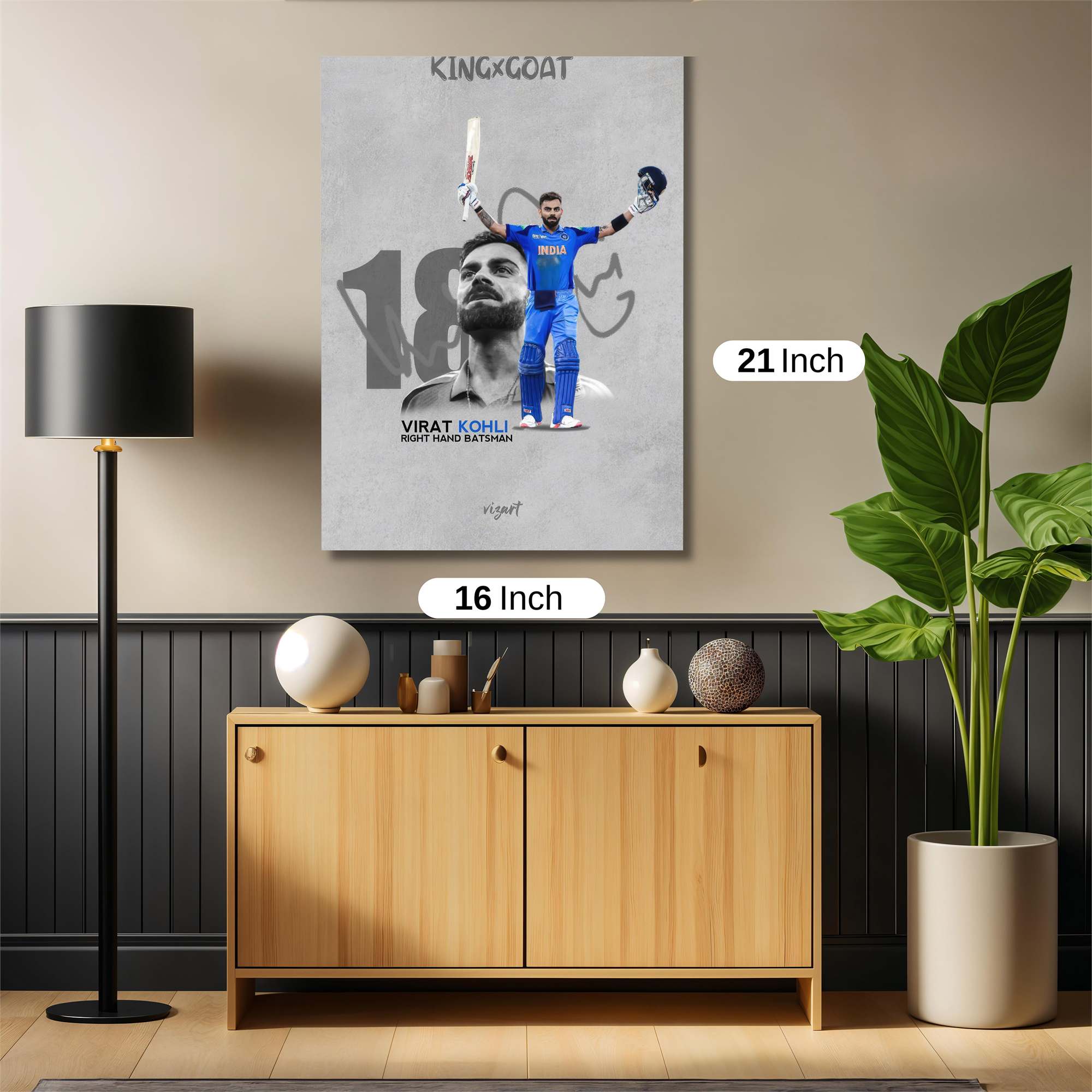 Kohli Triumphant Safe Wall Magnetic / M