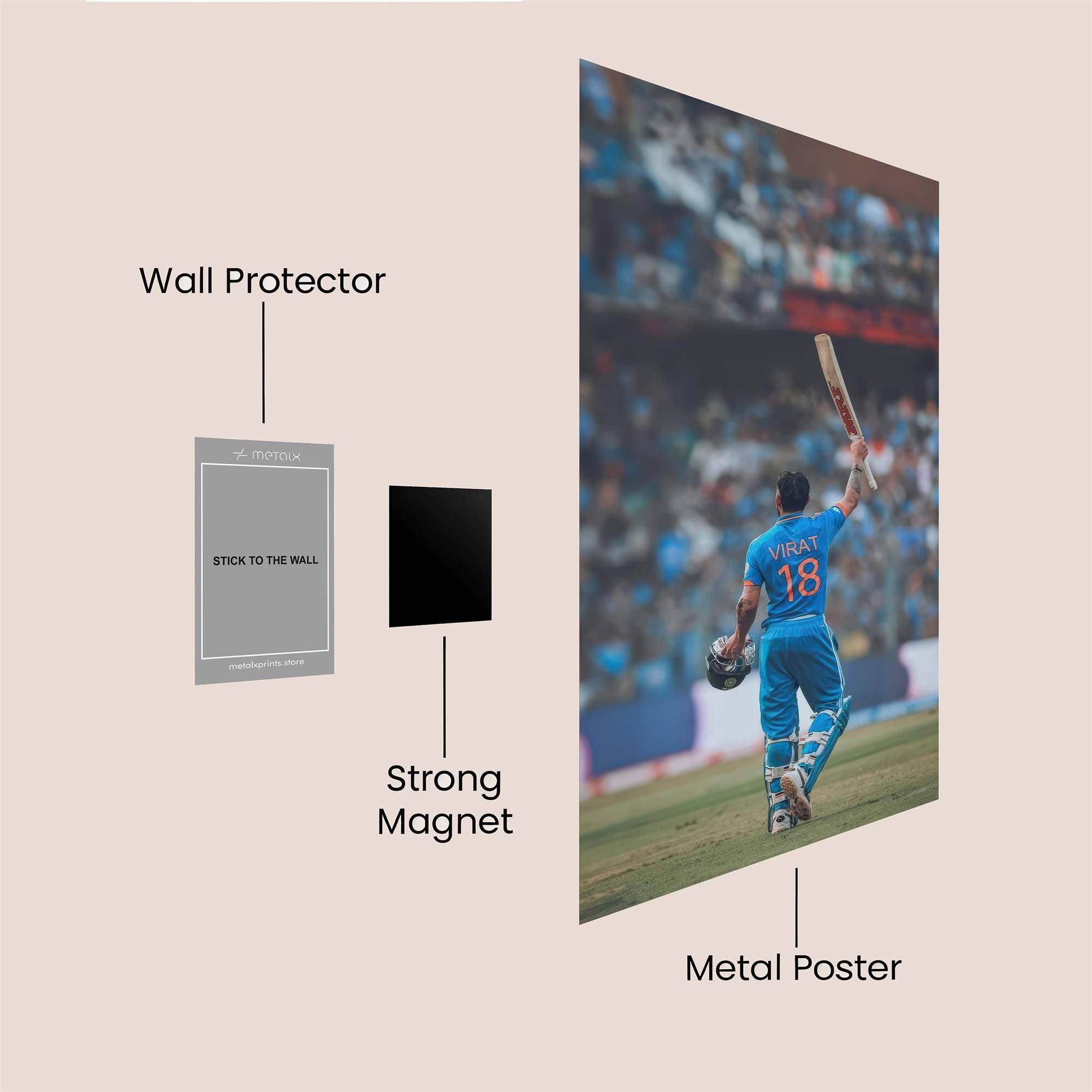 Virat Victorious Safe Wall Magnetic / M