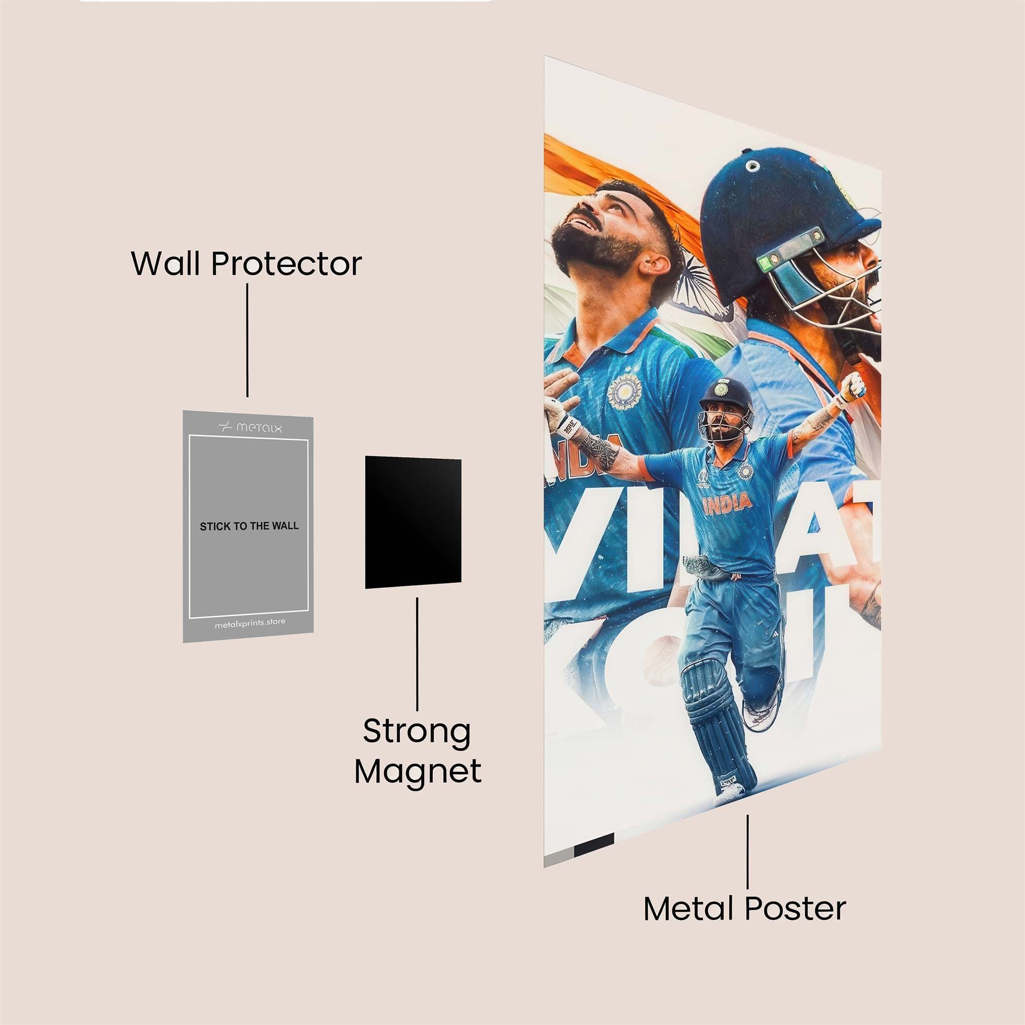 Kohli Triumphant Safe Wall Magnetic / M